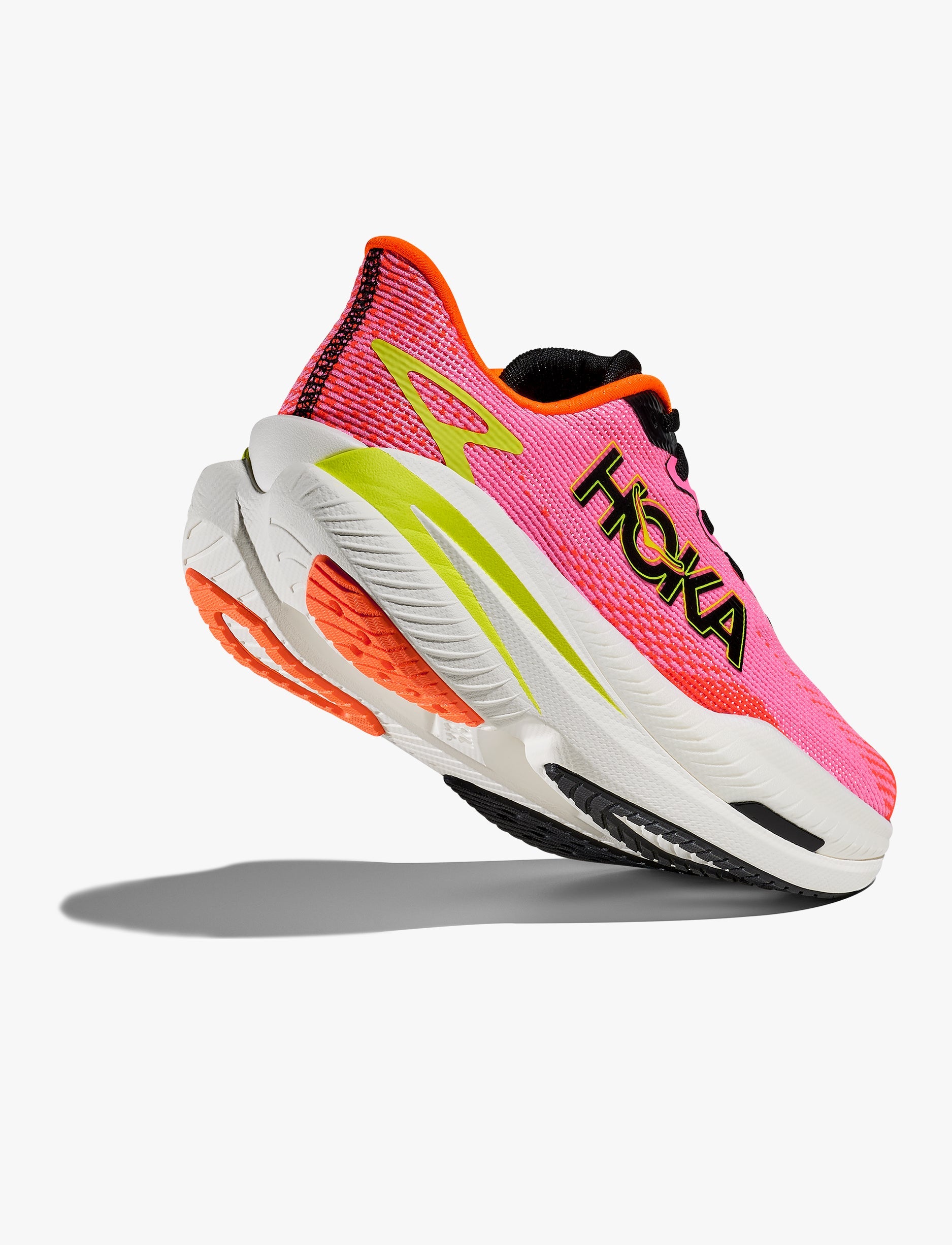 HOKA MACH X 3 - נעלי ספורט לנשים הוקה מאכ איקס בצבע רוז נאון/כתום נאון