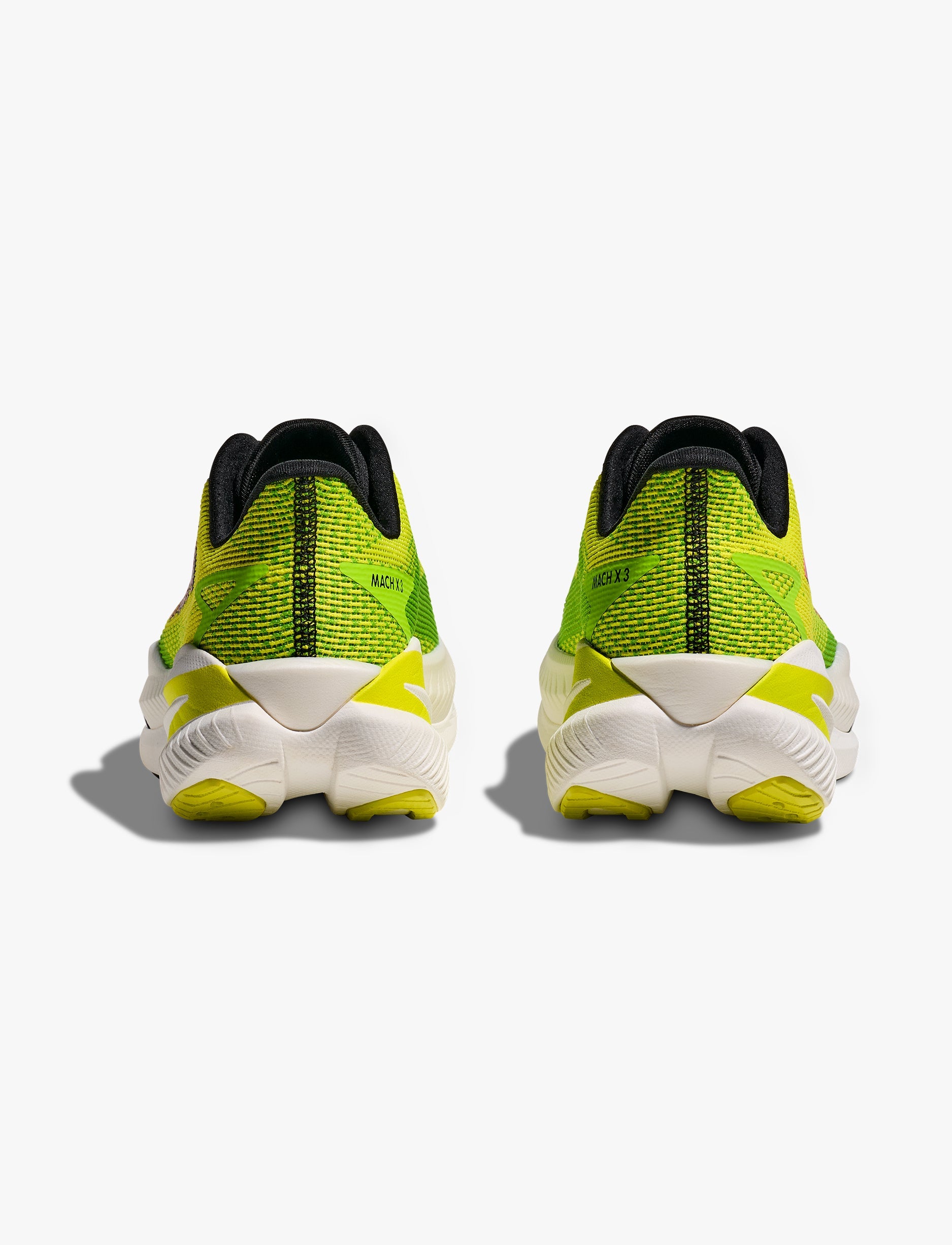 HOKA MACH X 3 Wide - נעלי ספורט לגברים הוקה מאכ איקס 3 רחבות בצבע נאון/נאון ליים