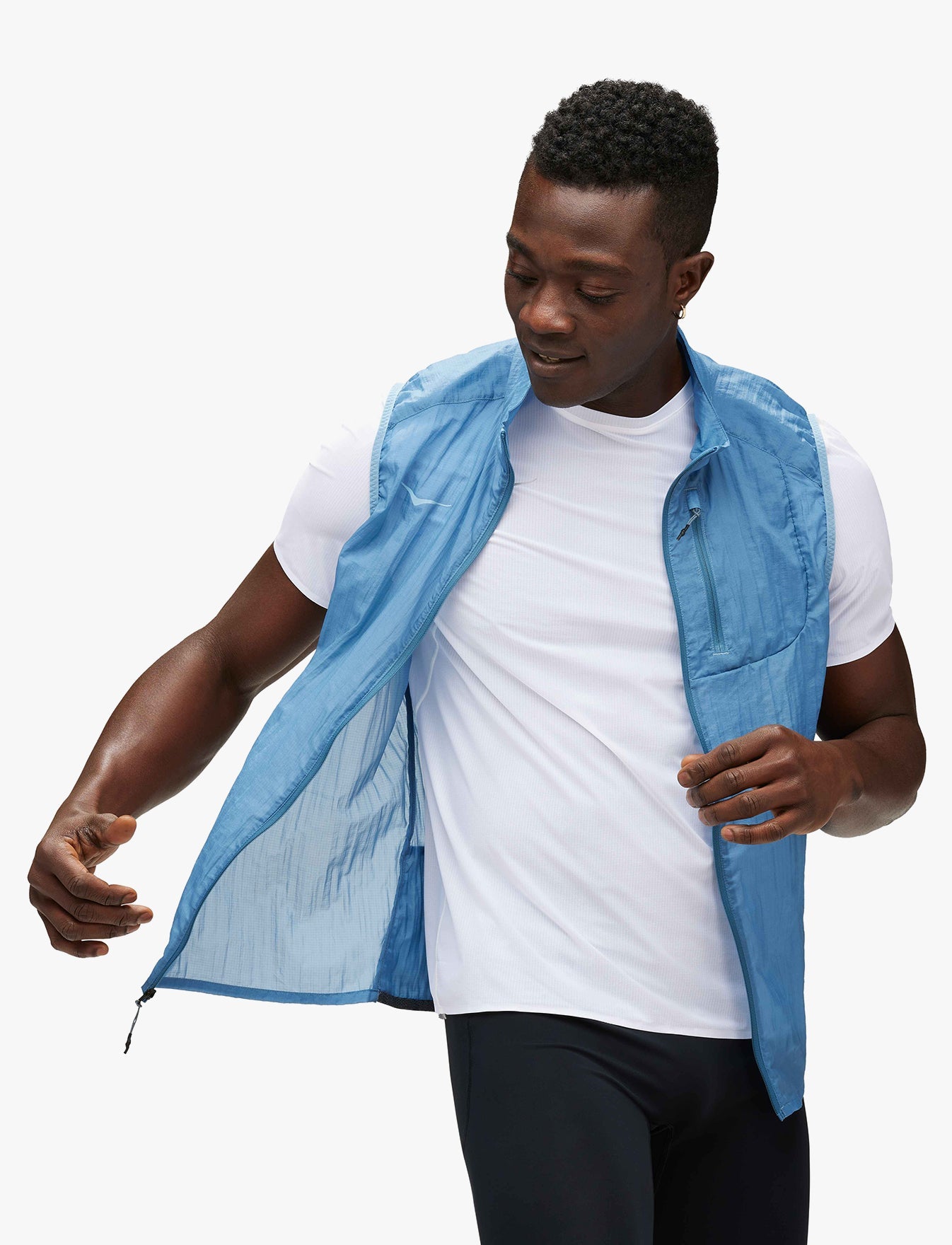 וסט ריצה לגברים סקייפלואו - M SKYFLOW VEST בצבע כחול