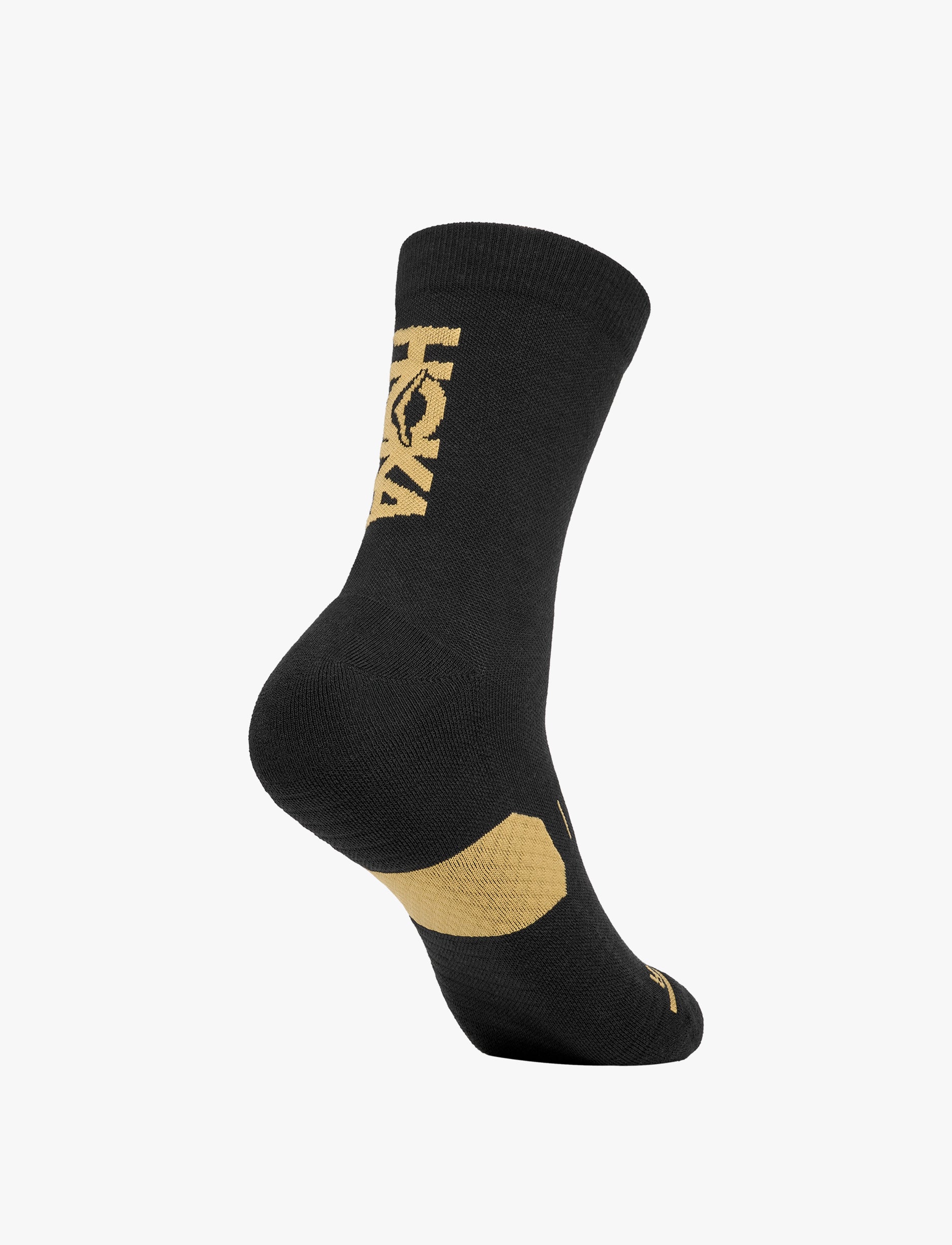 HOKA U GPX CREW RUN SOCK –  גרבי ריצה גבוהות בצבע שחור/זהב