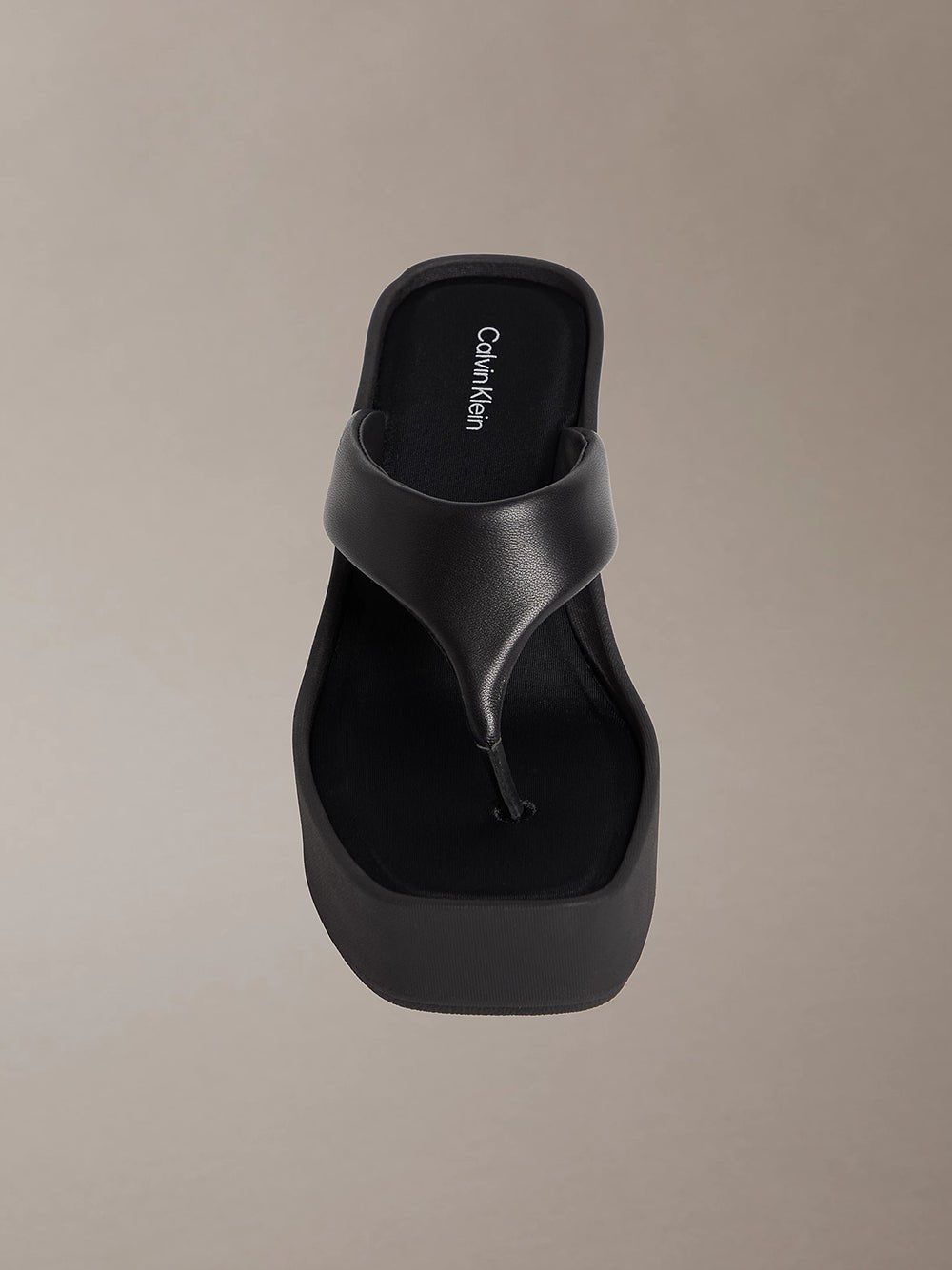 סנדלי קלווין קליין Melia - Leather Platform Wedge נשים