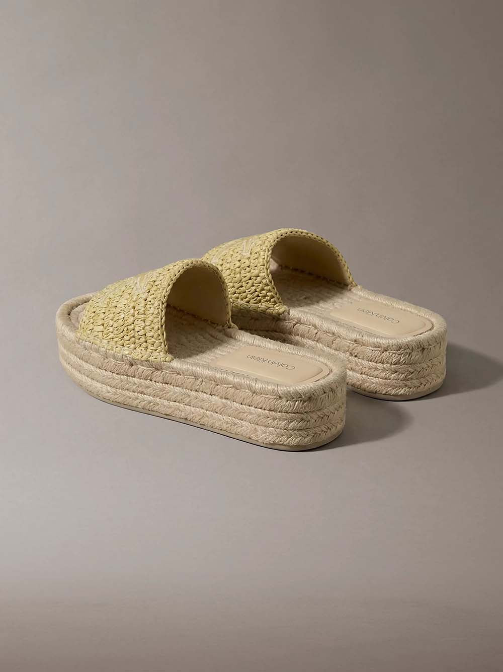 נעלי קלווין קליין Flatf Espadrille Raffia MG נשים