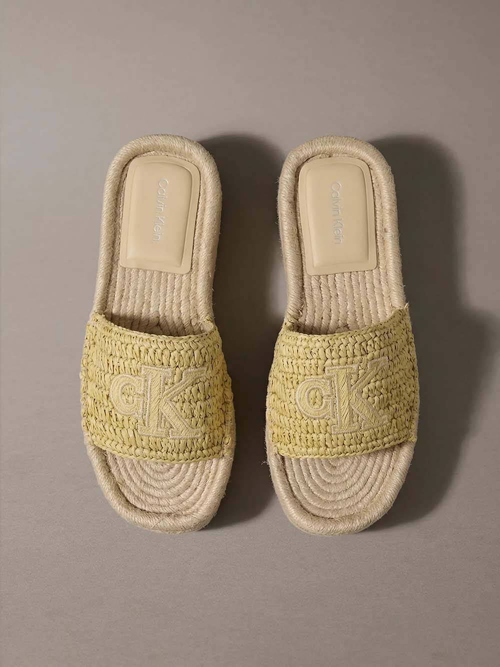 נעלי קלווין קליין Flatf Espadrille Raffia MG נשים