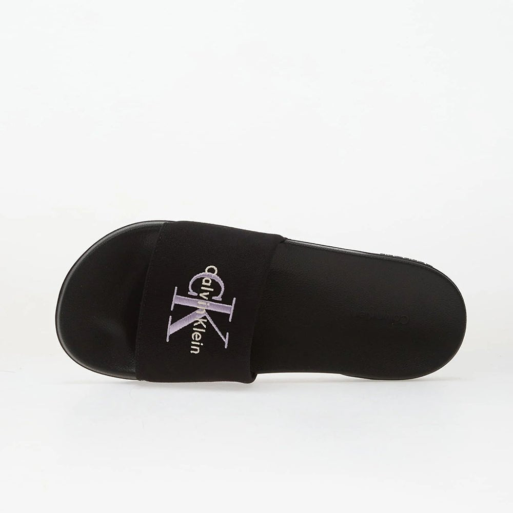 כפכפי קלווין קליין Canvas Contoured Logo Sliders נשים