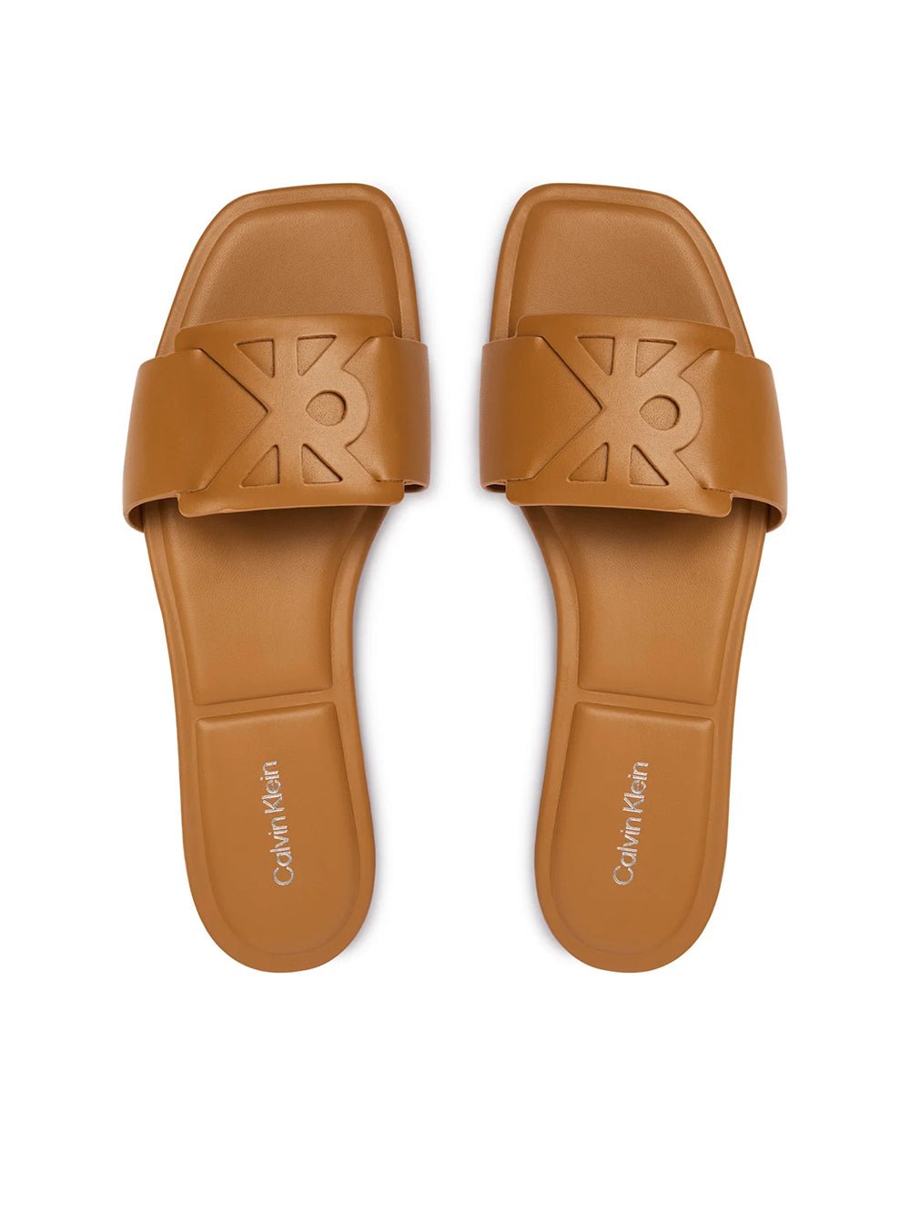 כפכפי קלווין קליין Provence - Leather Square Toe Flat נשים