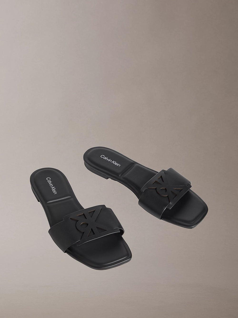 כפכפי קלווין קליין Provence - Leather Square Toe Flat נשים