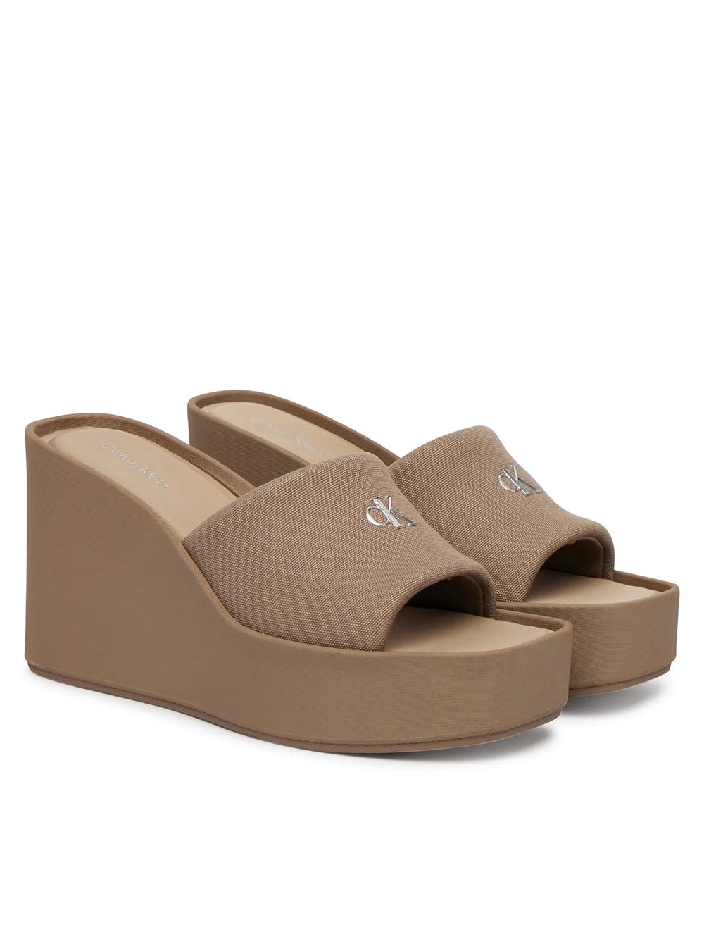 כפכפי קלווין קליין Melia - Canvas Platform Wedge נשים