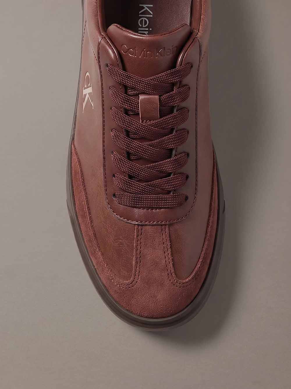 נעלי קלווין קליין Leather Signature Logo Trainers נשים - ck-HW0HW03226-0HE-36