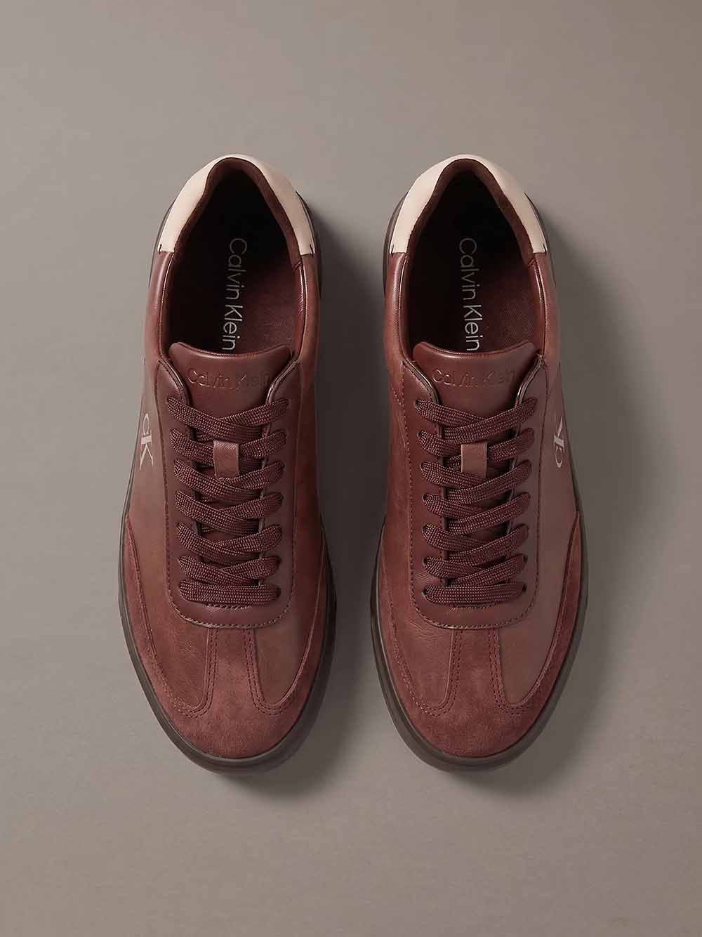 נעלי קלווין קליין Leather Signature Logo Trainers נשים - ck-HW0HW03226-0HE-36