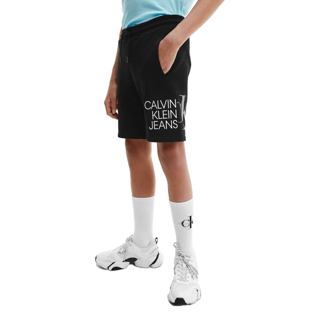 מכנס קלווין קליין קצר Hybrid Logo Jogger ילדים ונוער
