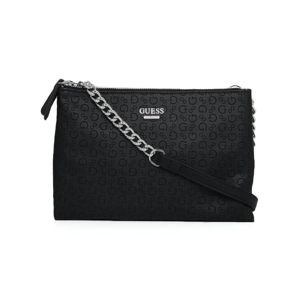 GUESS Naya Mini Double Zip Crossbody Bag Blush [143264] - Sac à épaule