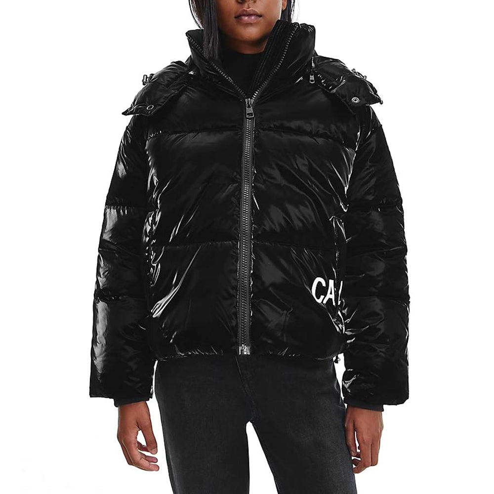 מעיל קלווין קליין Oversized Hooded Puffer נשים