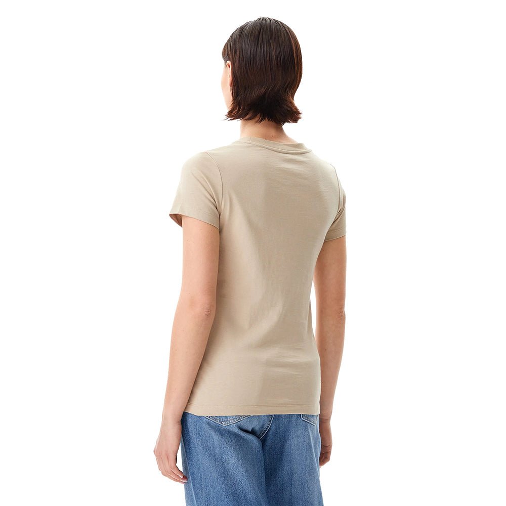 חולצת טישירט קצרה קלווין קליין Slim Logo Collar נשים