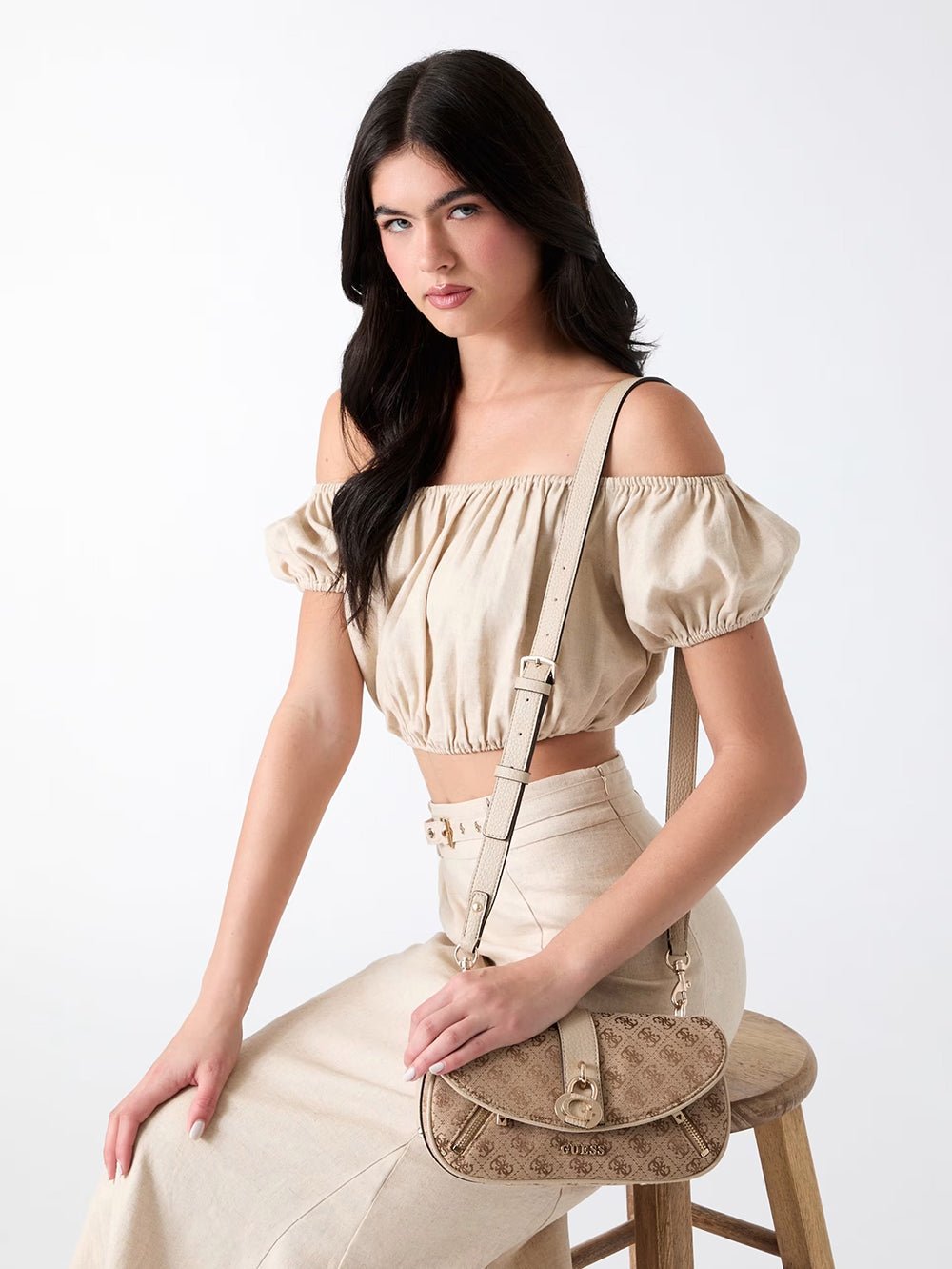 תיק Guess Jessa Flap Crossbody נשים