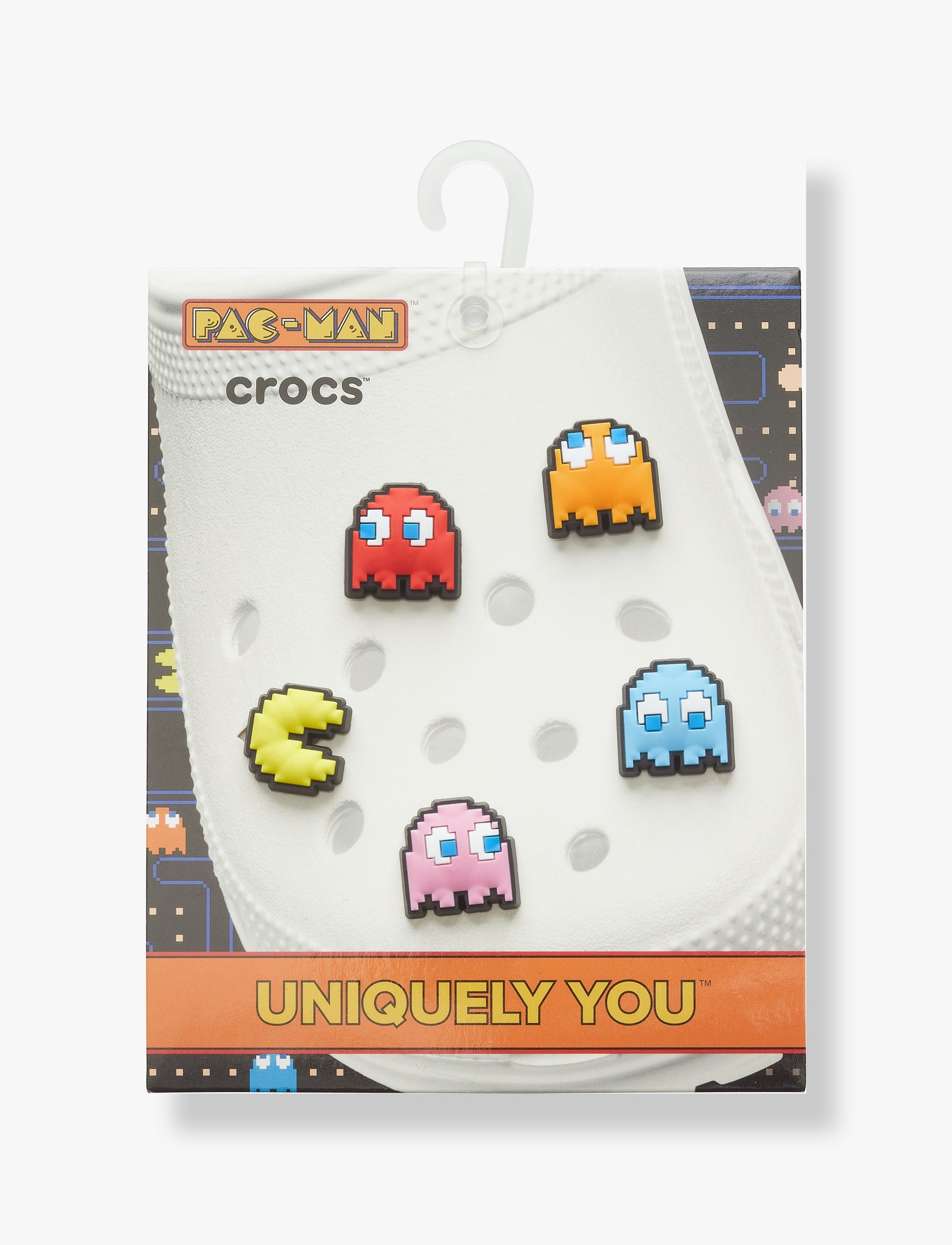 Crocs Jibbitz charms Pac Man  - מארז 5 ג'יביטים קרוקס