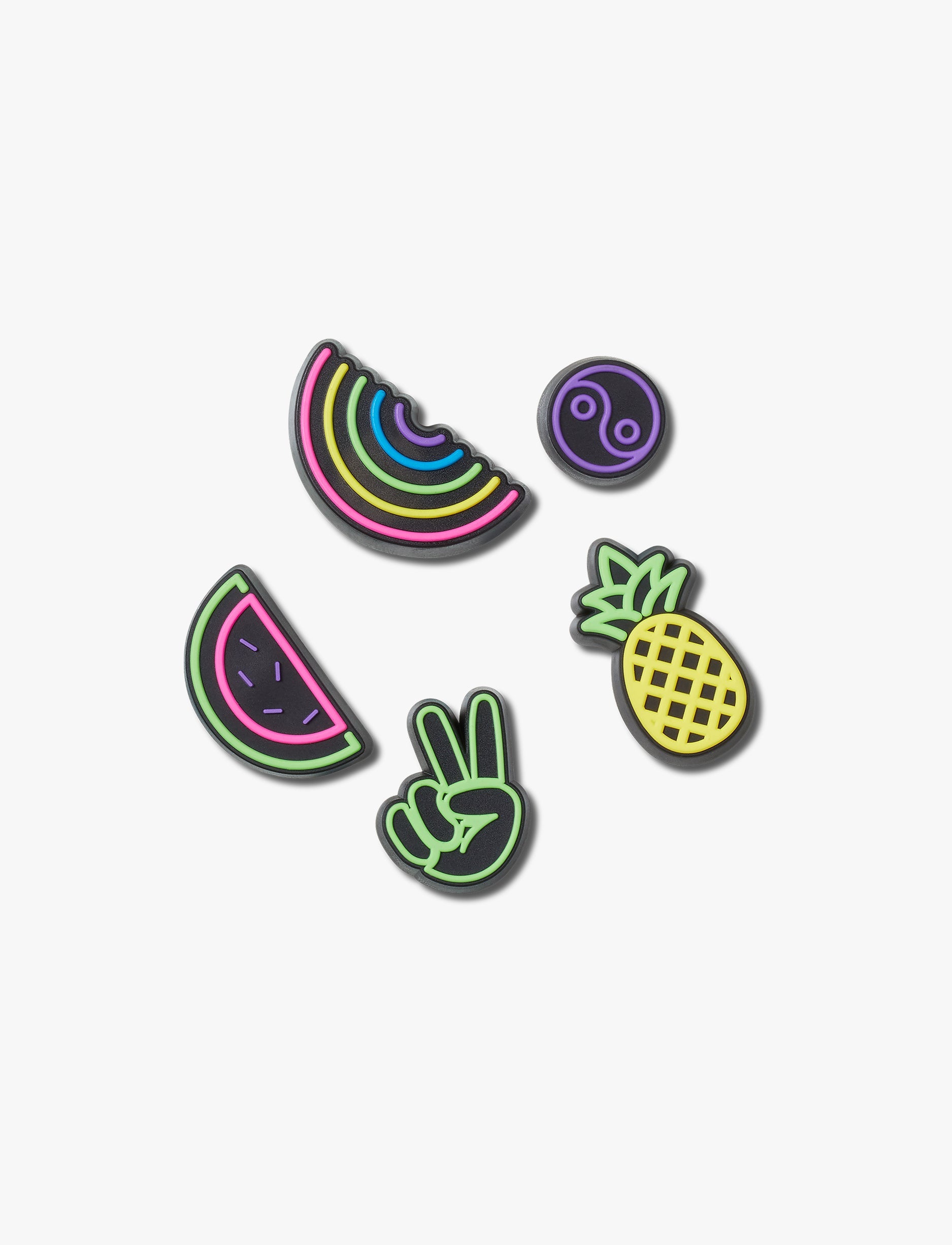 Crocs Jibbitz Lights Up Fun - מארז 5 ג'יביטים קרוקס