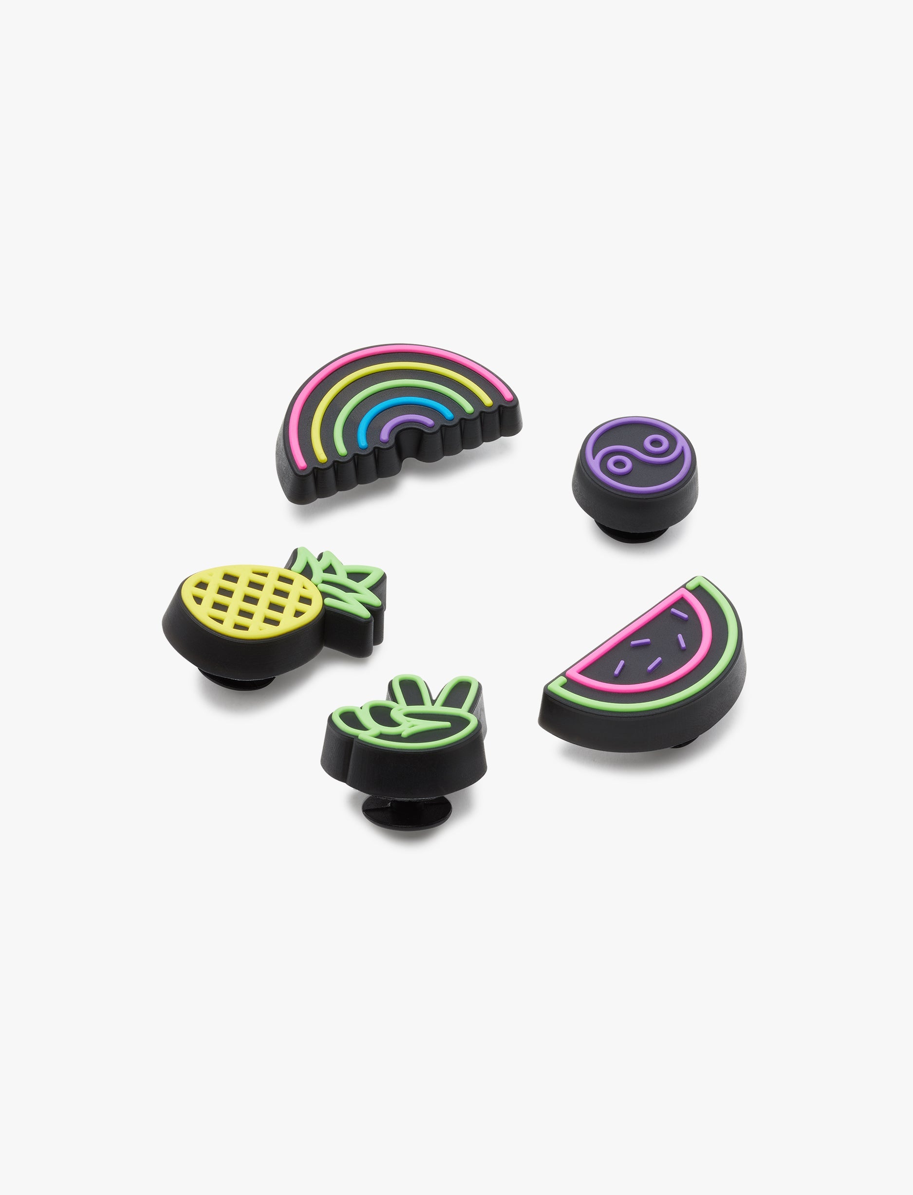 Crocs Jibbitz Lights Up Fun - מארז 5 ג'יביטים קרוקס