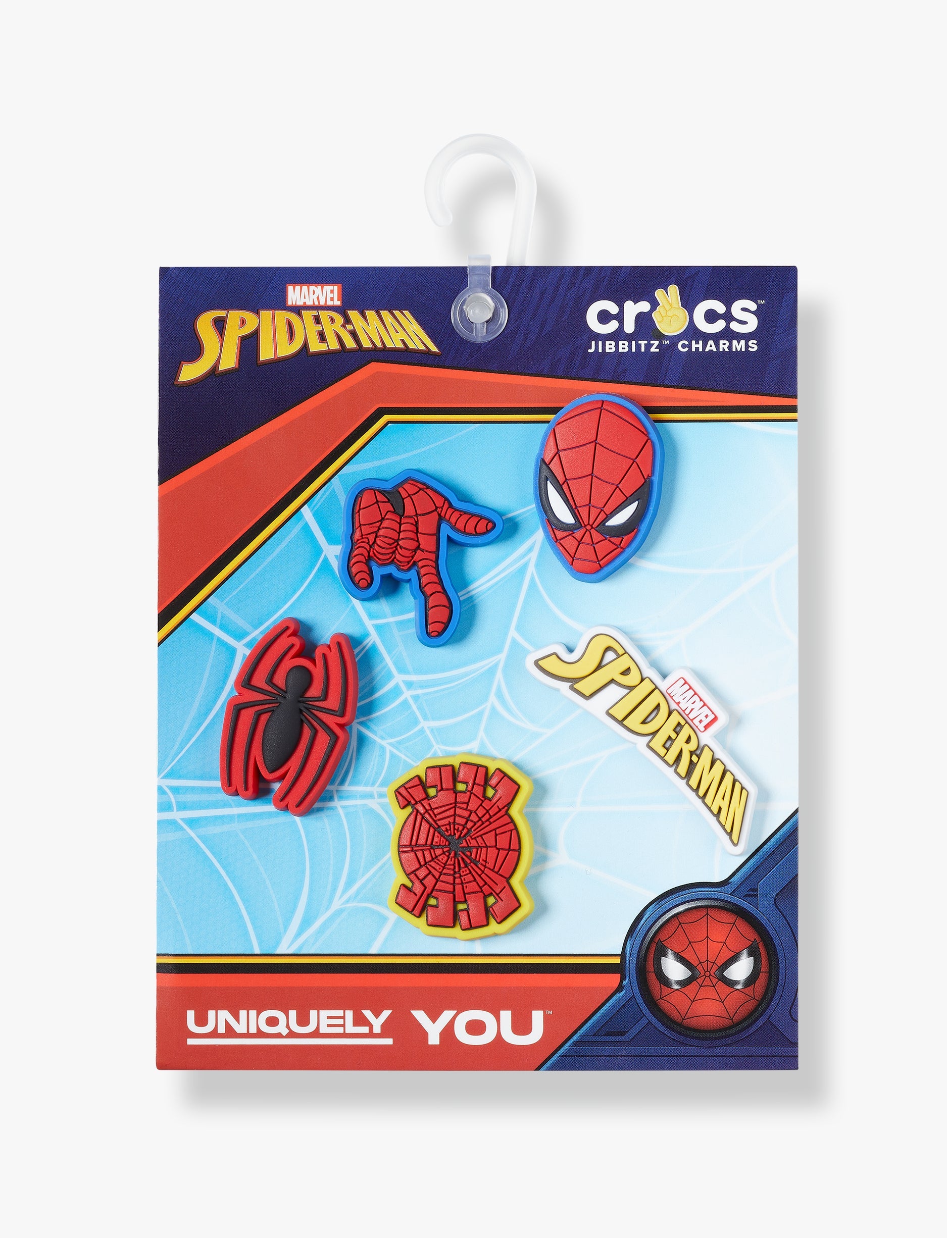 Crocs Jibbitz Spider Man  - מארז 5 ג'יביטים קרוקס