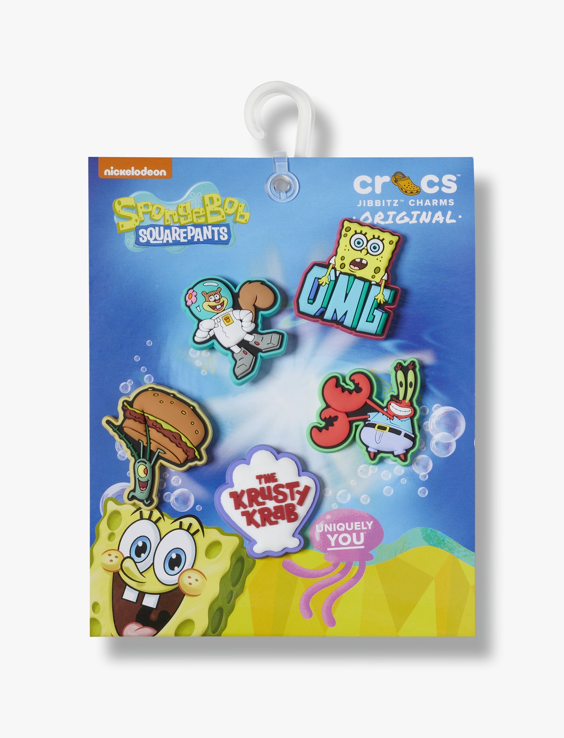 Crocs Jibbitz Spongebob   - מארז 5 ג'יביטים קרוקס