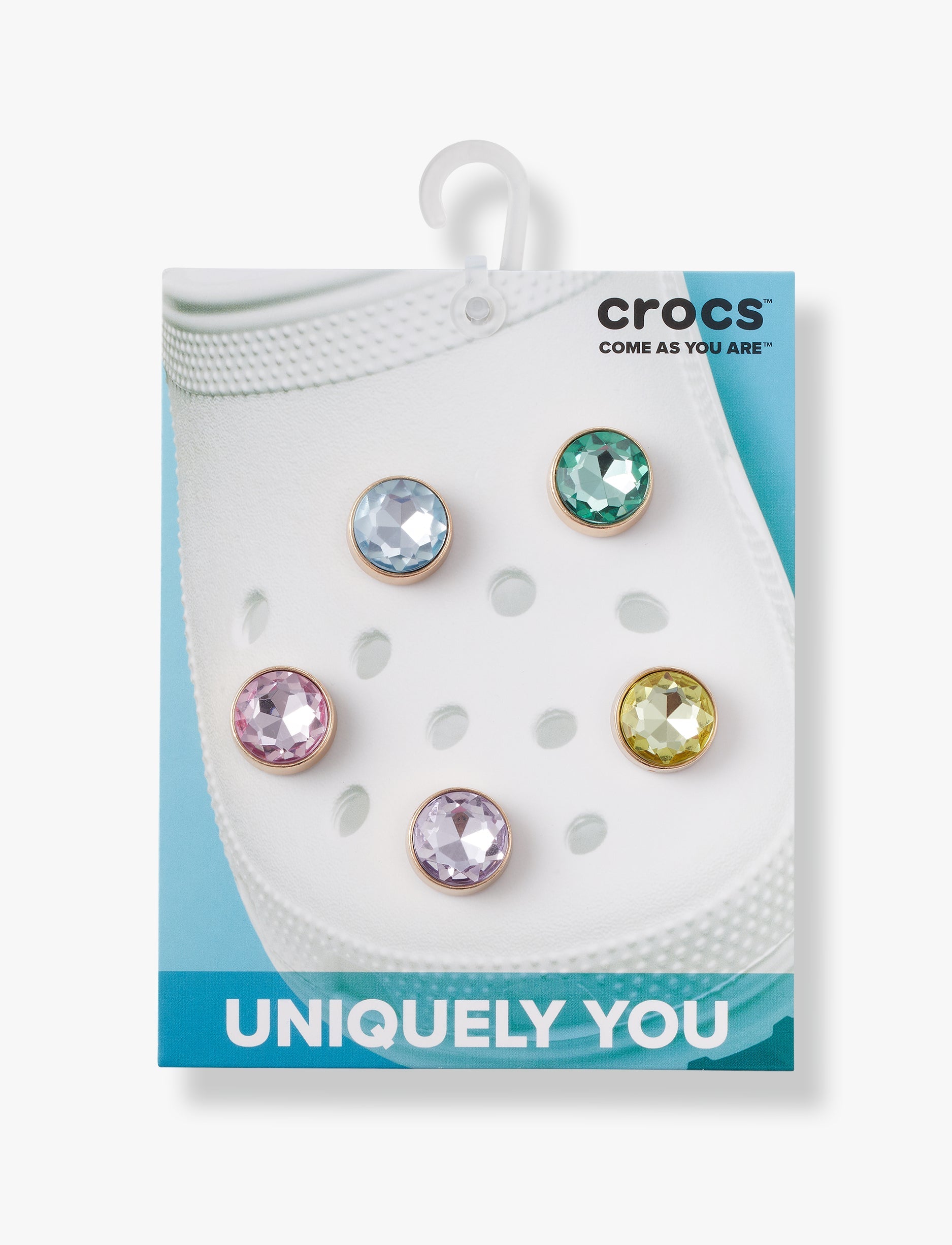 Crocs Jibbitz Gold and Gem  - מארז 5 ג'יביטים קרוקס