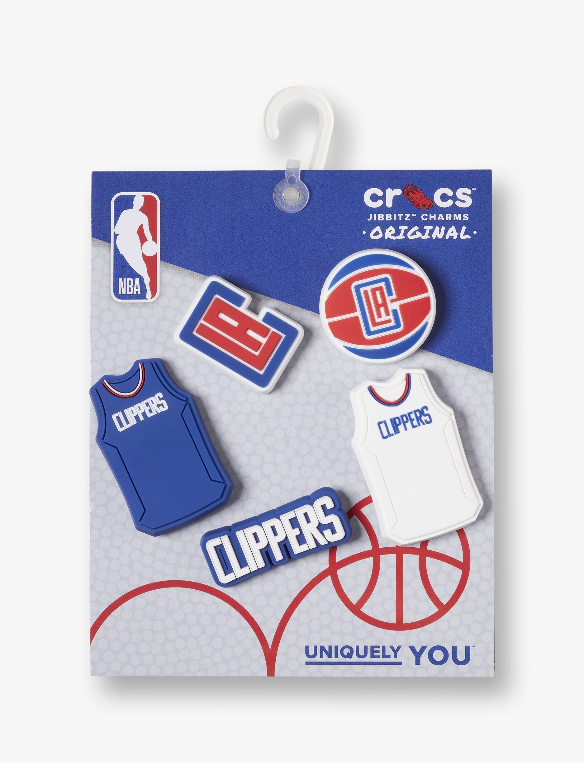 Crocs NBA Los Angeles Clippers -  מארז 5 ג'יביטים קרוקס