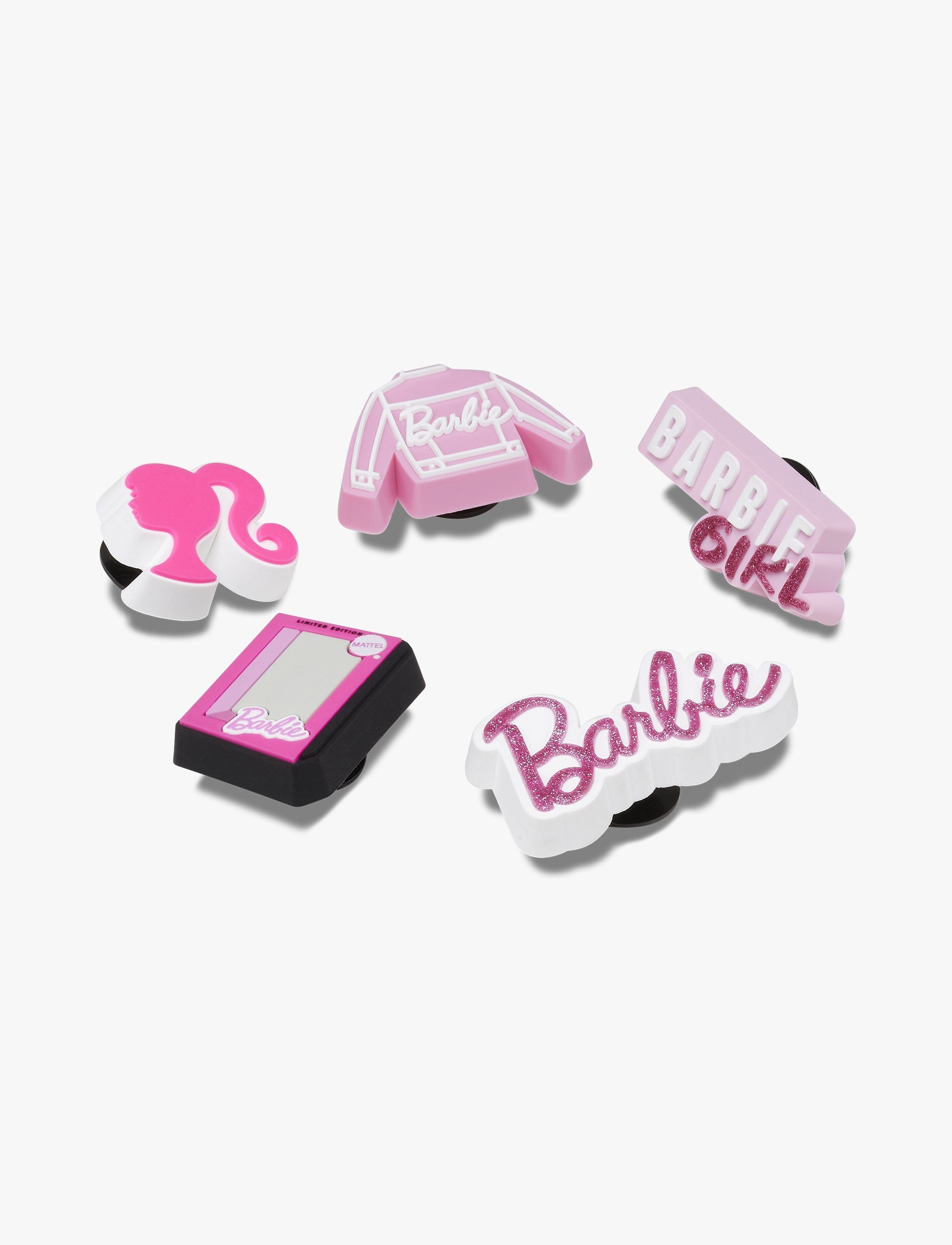 Crocs Jibbitz Barbie - מארז 5 ג'יביטים קרוקס