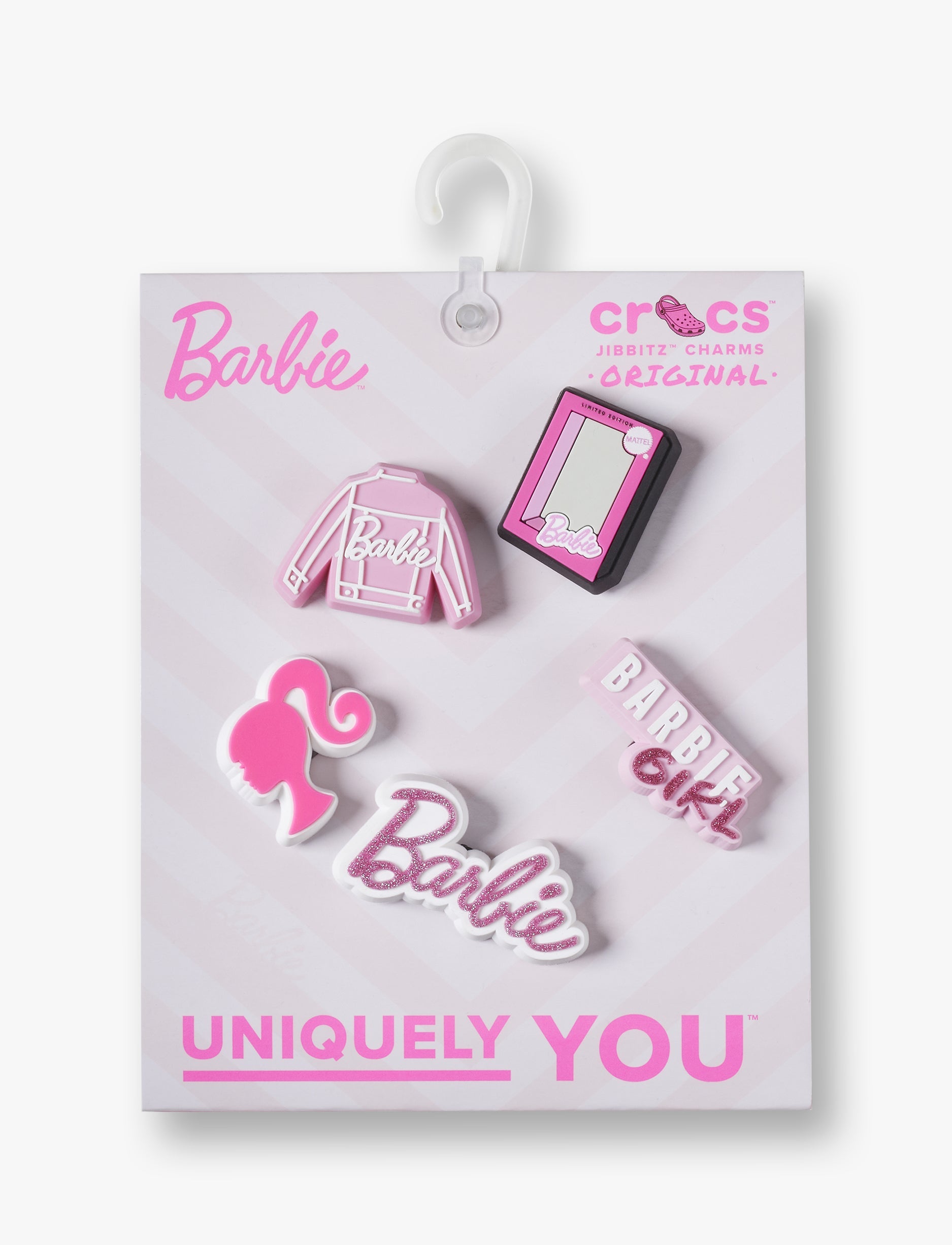 Crocs Jibbitz Barbie - מארז 5 ג'יביטים קרוקס
