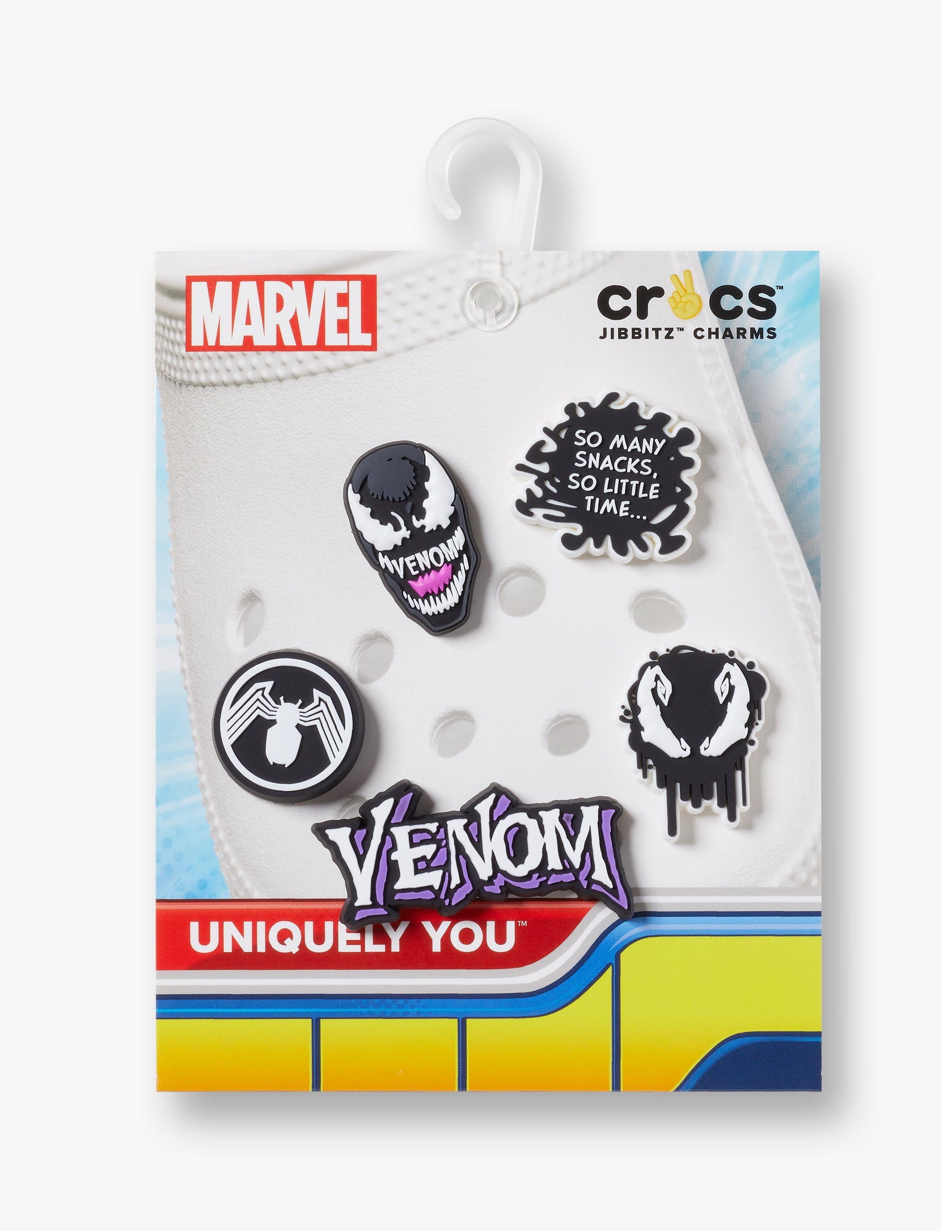 Crocs Jibbitz Spider-man Venom - מארז 5 ג'יביטים קרוקס