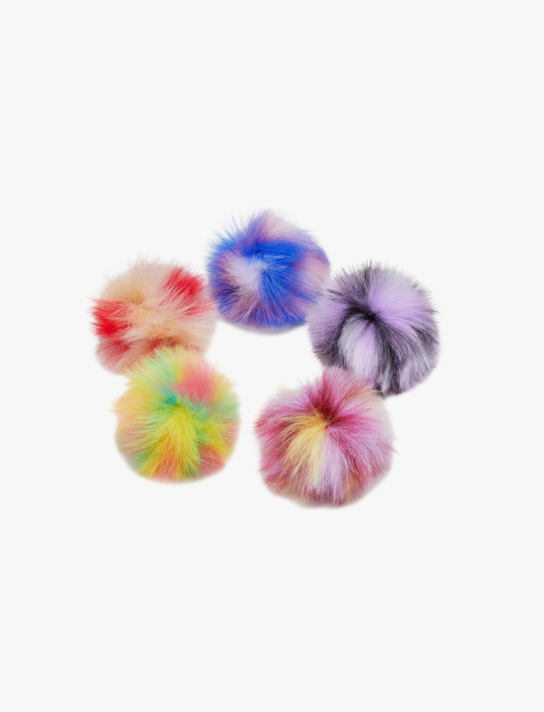 Crocs Jibbitz Dyed Puff - מארז 5 ג'יביטים קרוקס