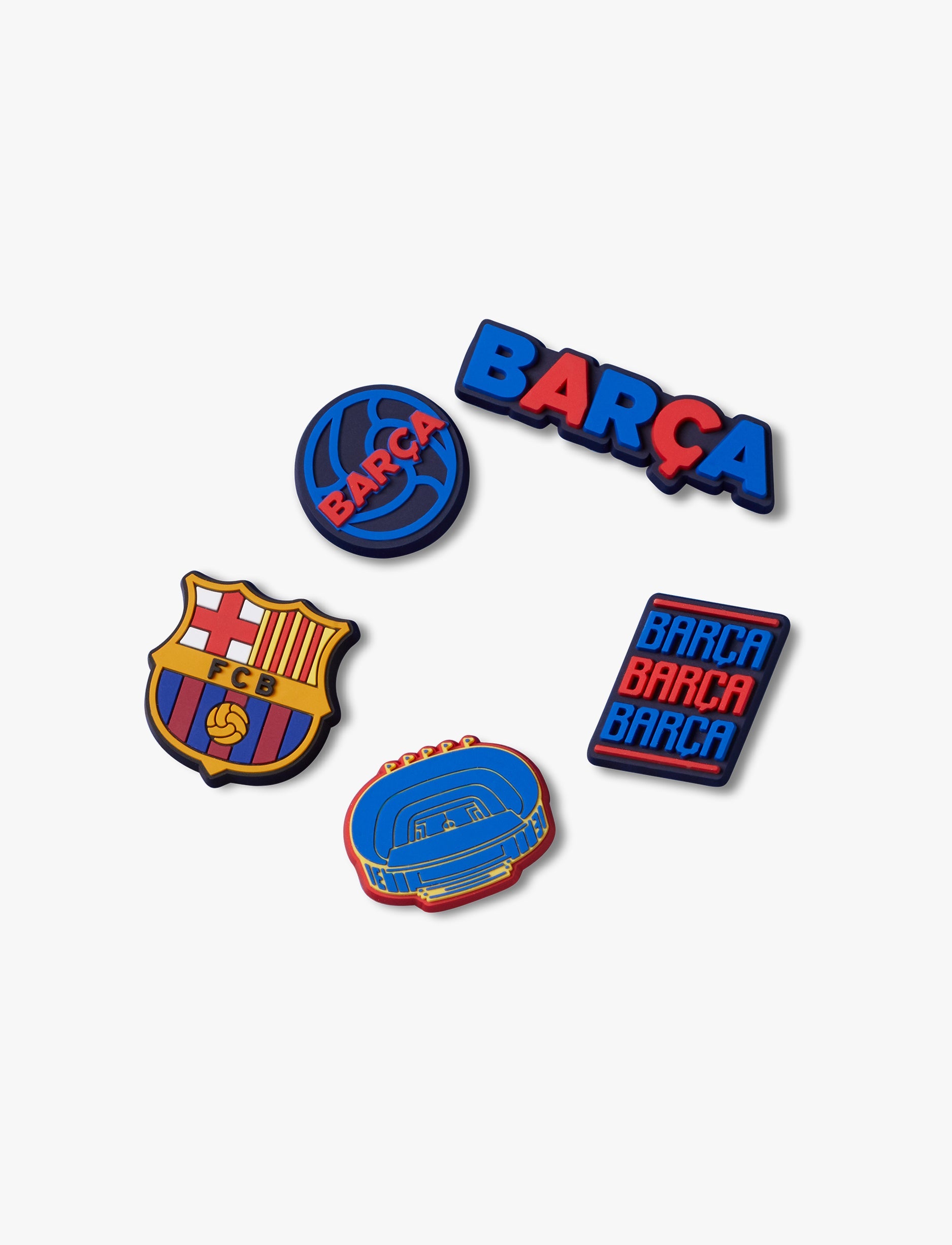 Crocs Jibbitz Barcelona FC 5 Pack - מארז 5 ג'יביטים קרוקס