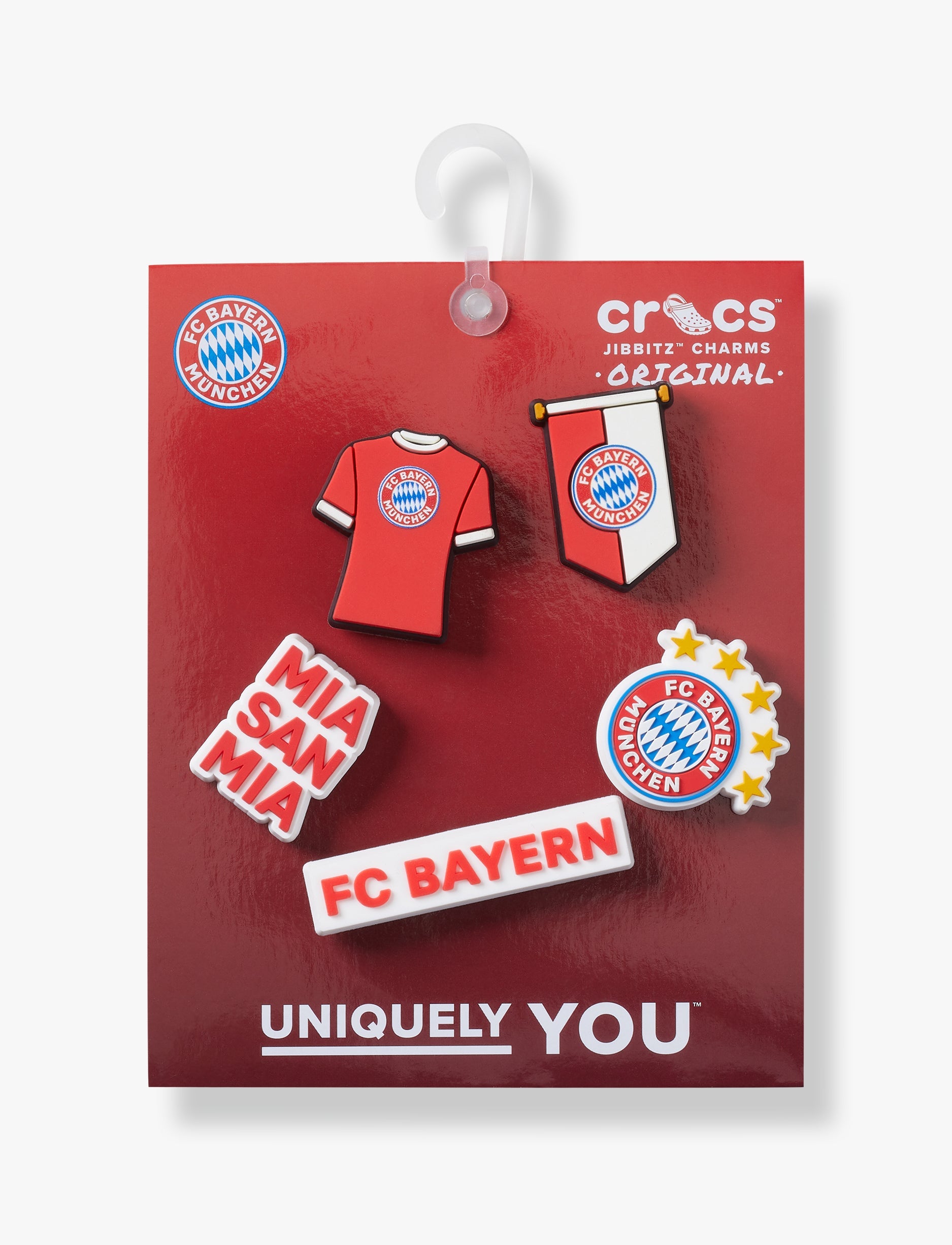 Crocs Jibbitz Bayern FC - מארז 5 ג'יביטים קרוקס