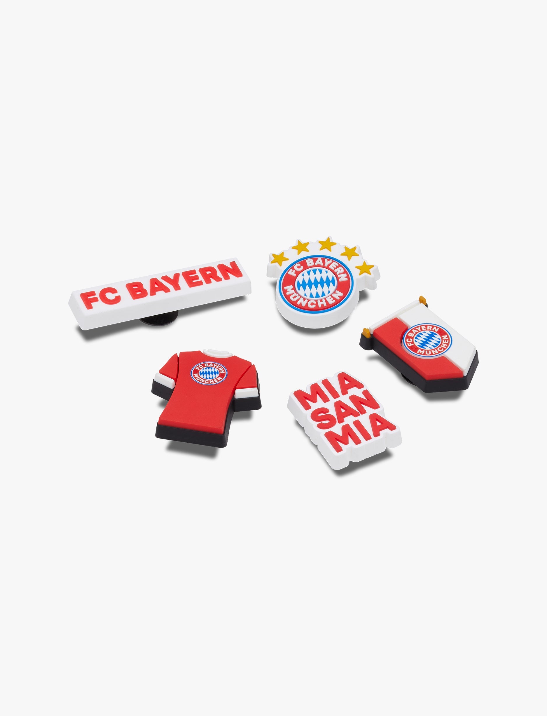 Crocs Jibbitz Bayern FC - מארז 5 ג'יביטים קרוקס