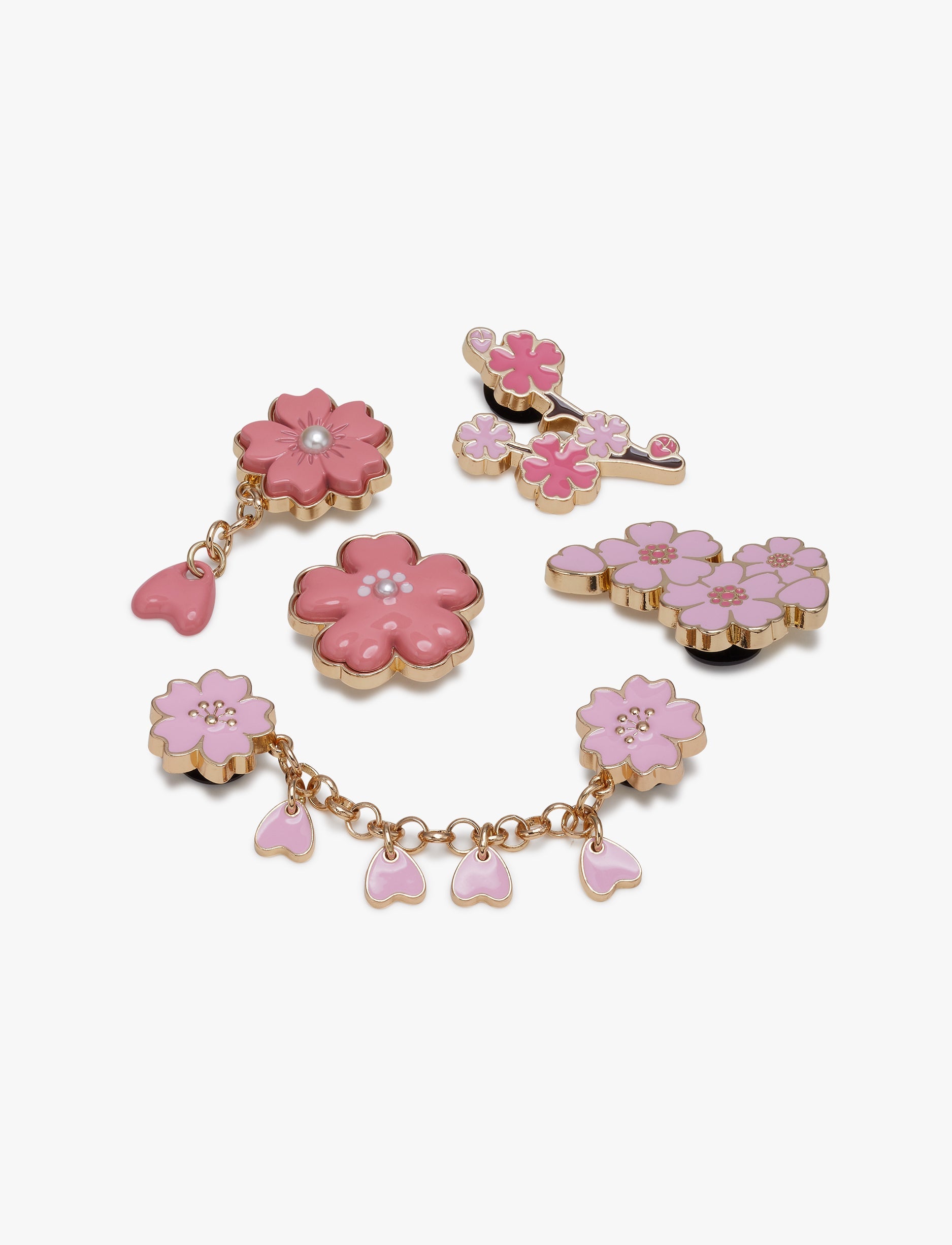 Crocs Blooming Cherry Blossom - מארז 5 ג'יביטים קרוקס
