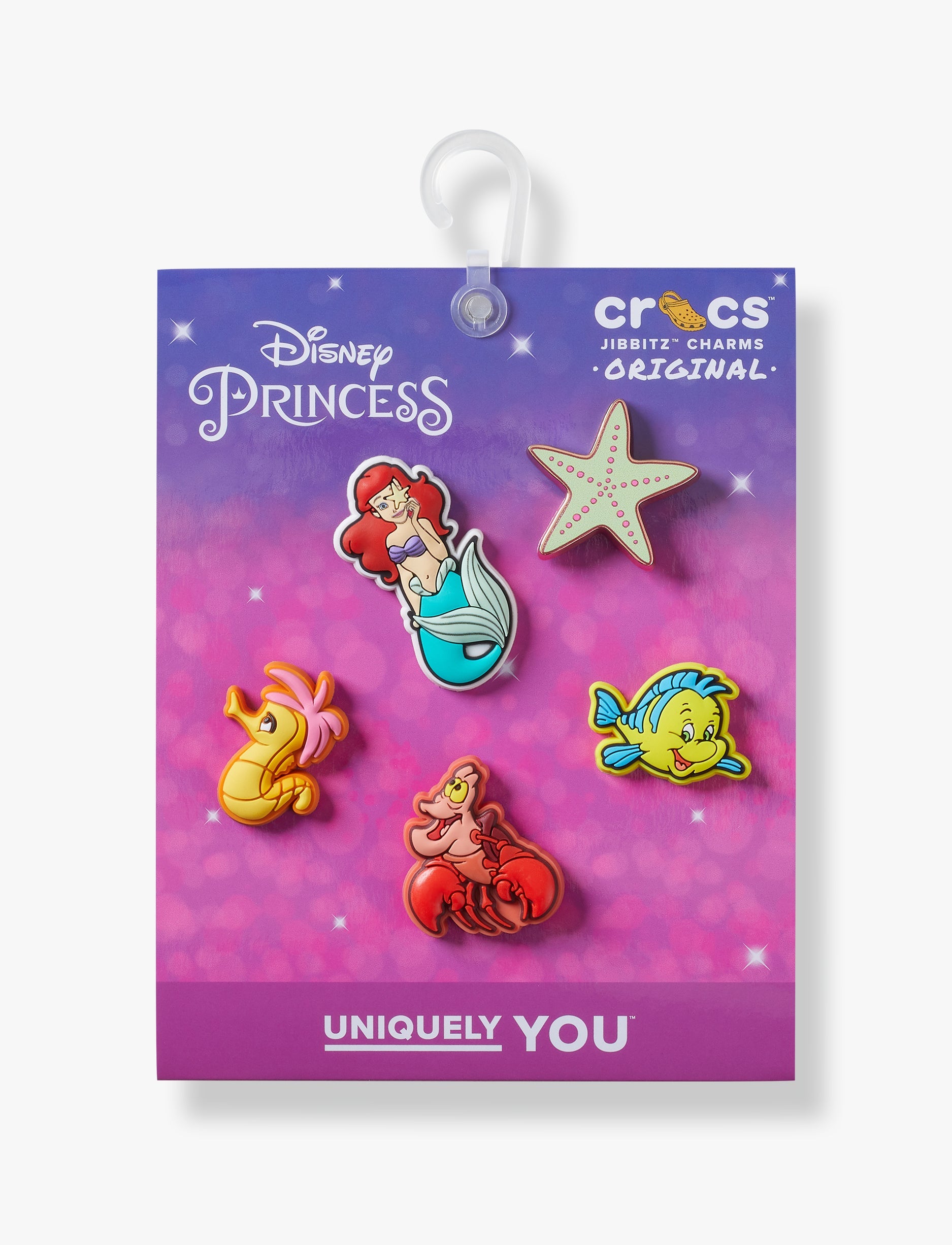 Crocs Jibbitz Princess Ariel  - מארז 5 ג'יביטים קרוקס
