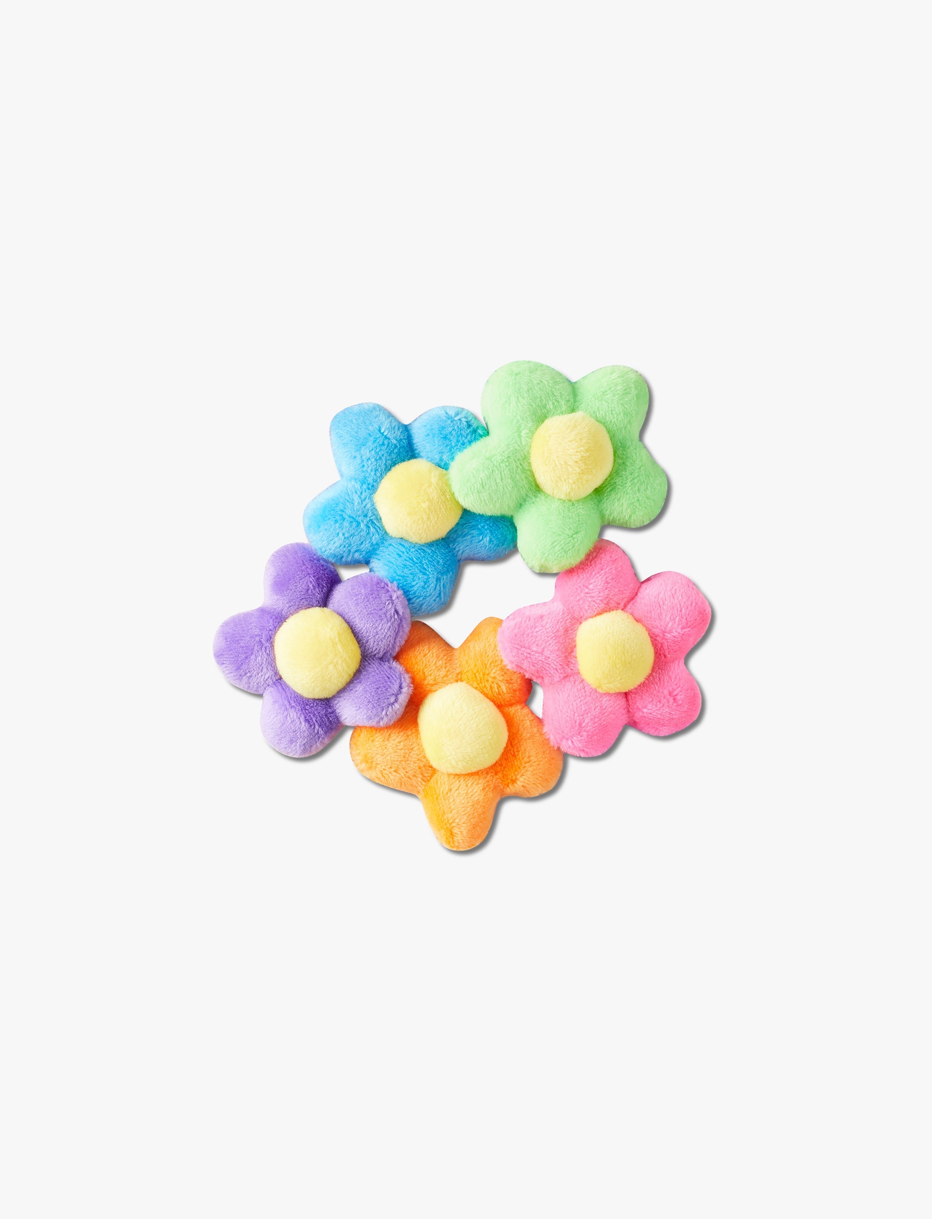 Crocs Jibbitz Plush Flower Power - מארז 5 ג'יביטים קרוקס