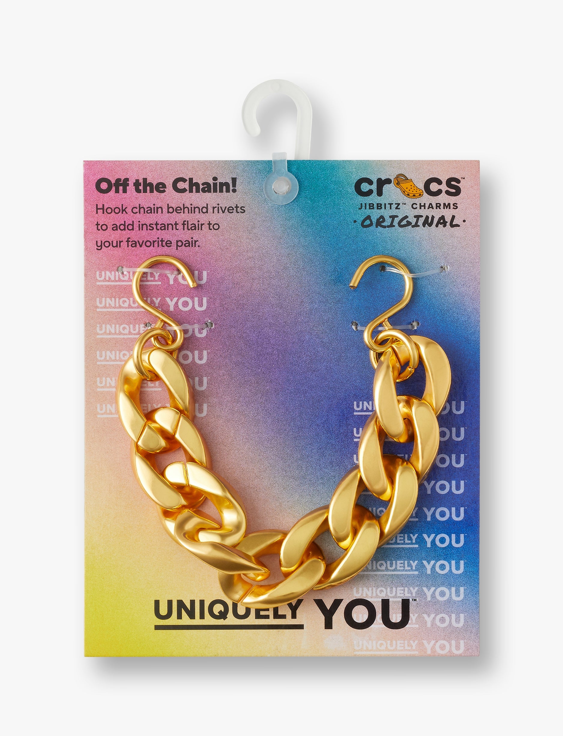 Crocs Gold Cuban Strap Chain -  ג'יביטים קרוקס