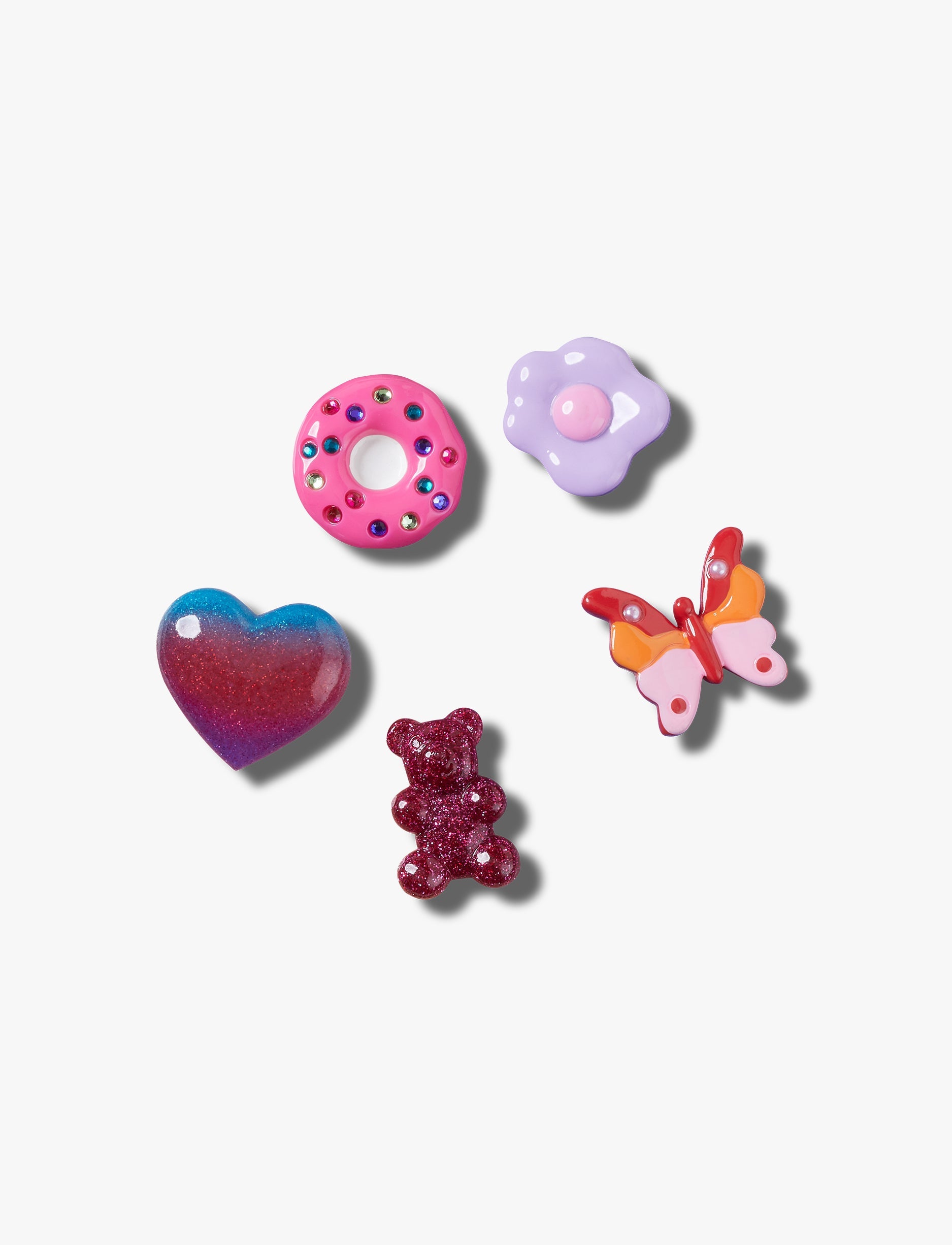 Crocs Purple and Pink Fun - מארז 5 ג'יביטים קרוקס