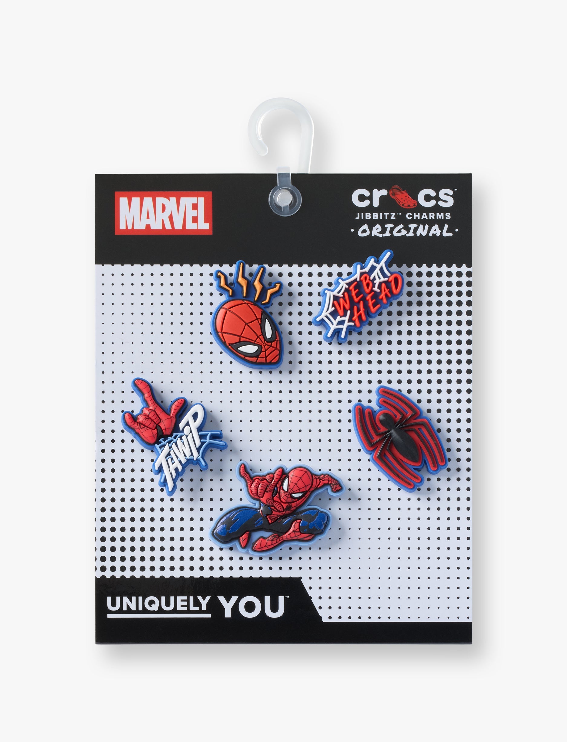 Crocs Jibbitz Spidermna - מארז 5 ג'יביטים קרוקס