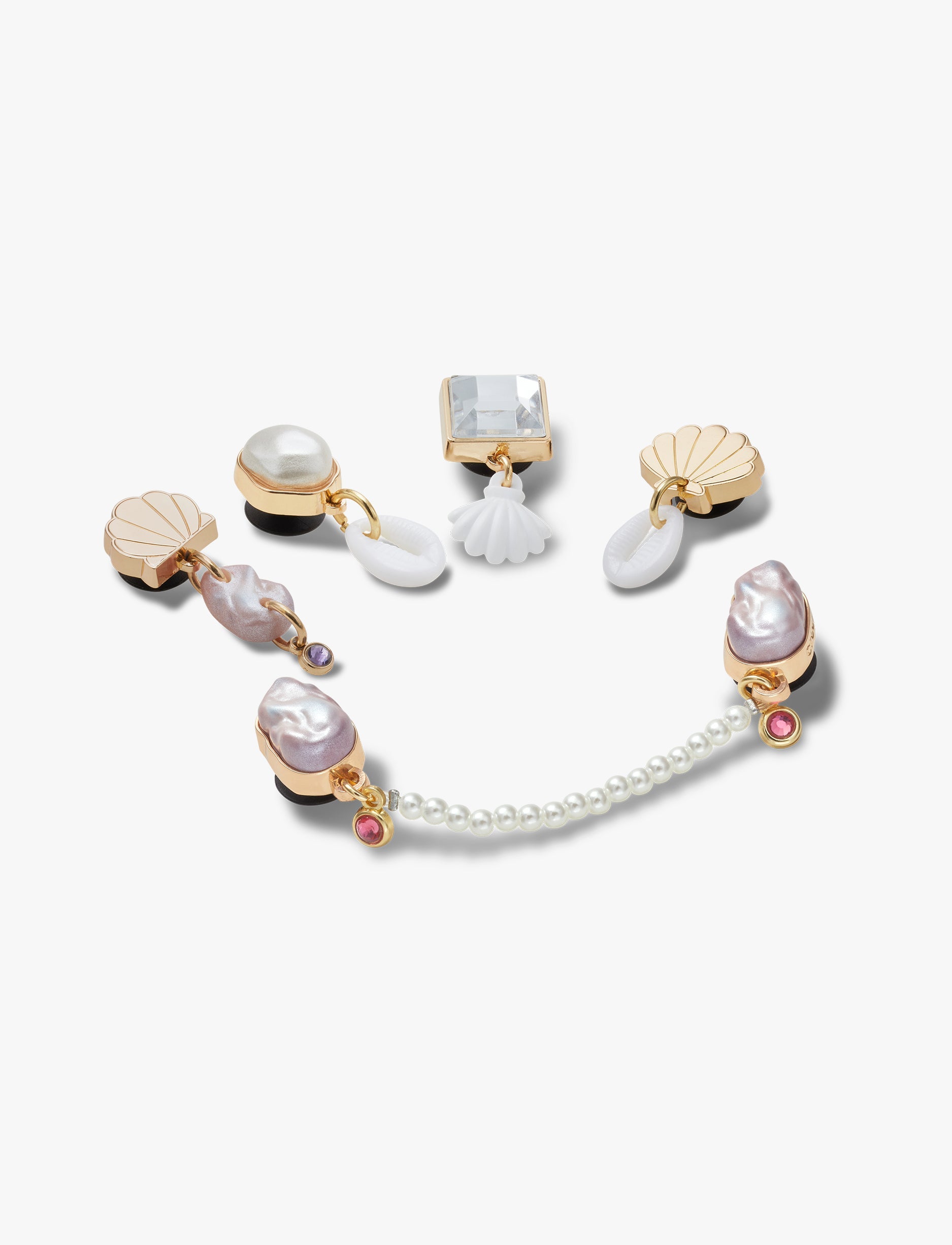 Crocs Elevated Pearl - מארז 5 ג'יביטים קרוקס