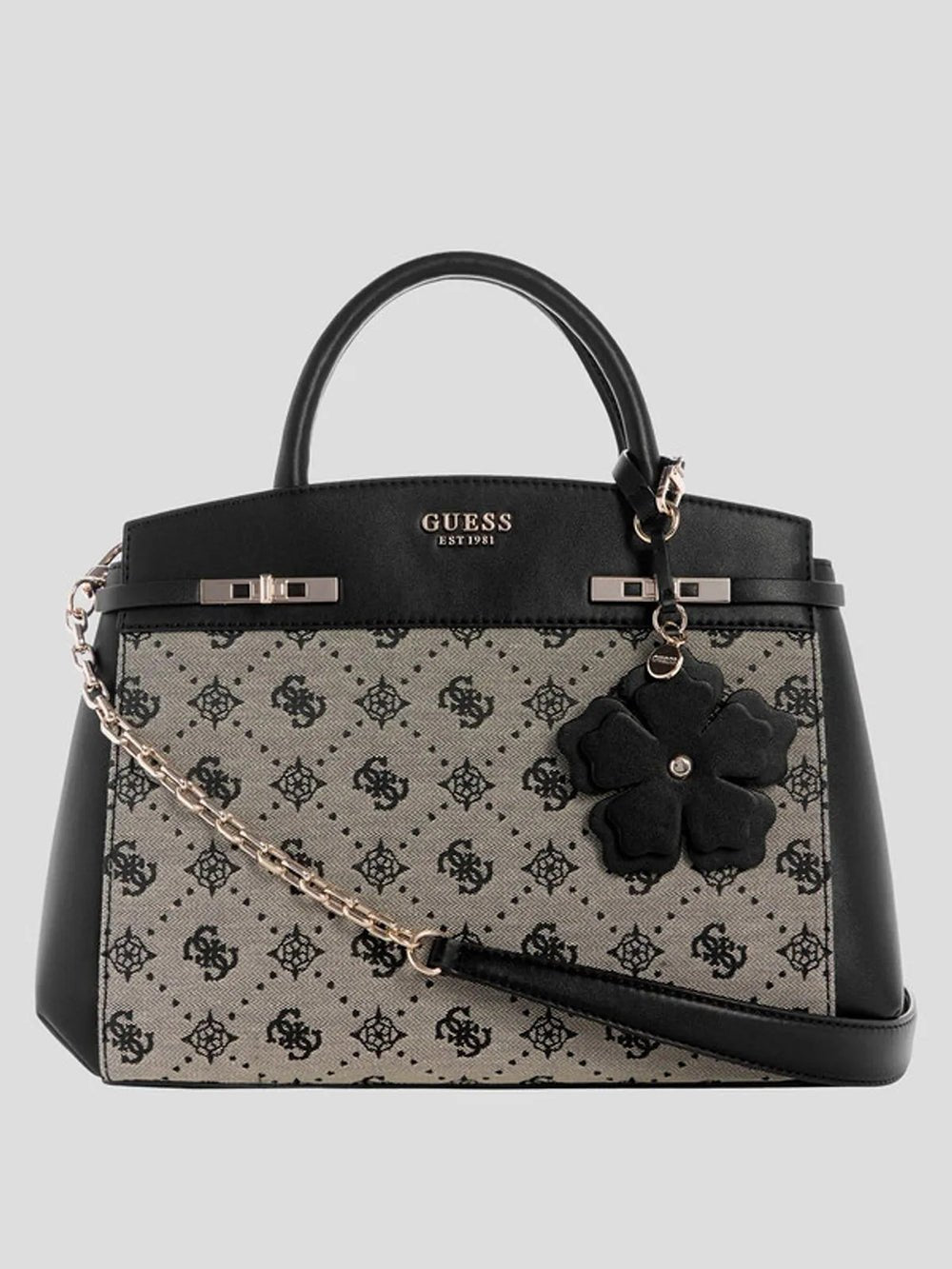 תיק Guess Melinda Logo Tri Comp Satchel נשים