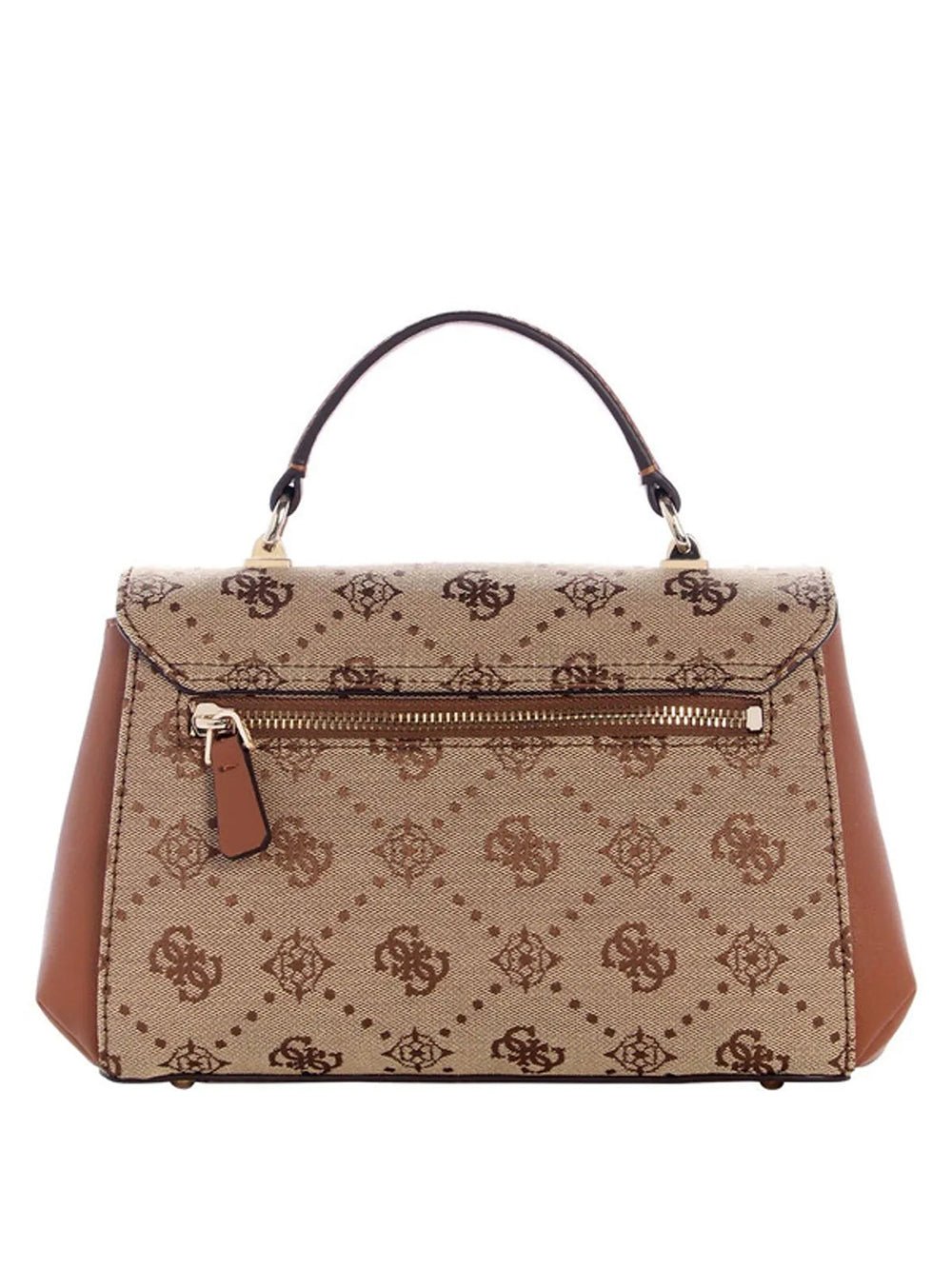 תיק Guess Melinda Logo Top Handle Flap נשים