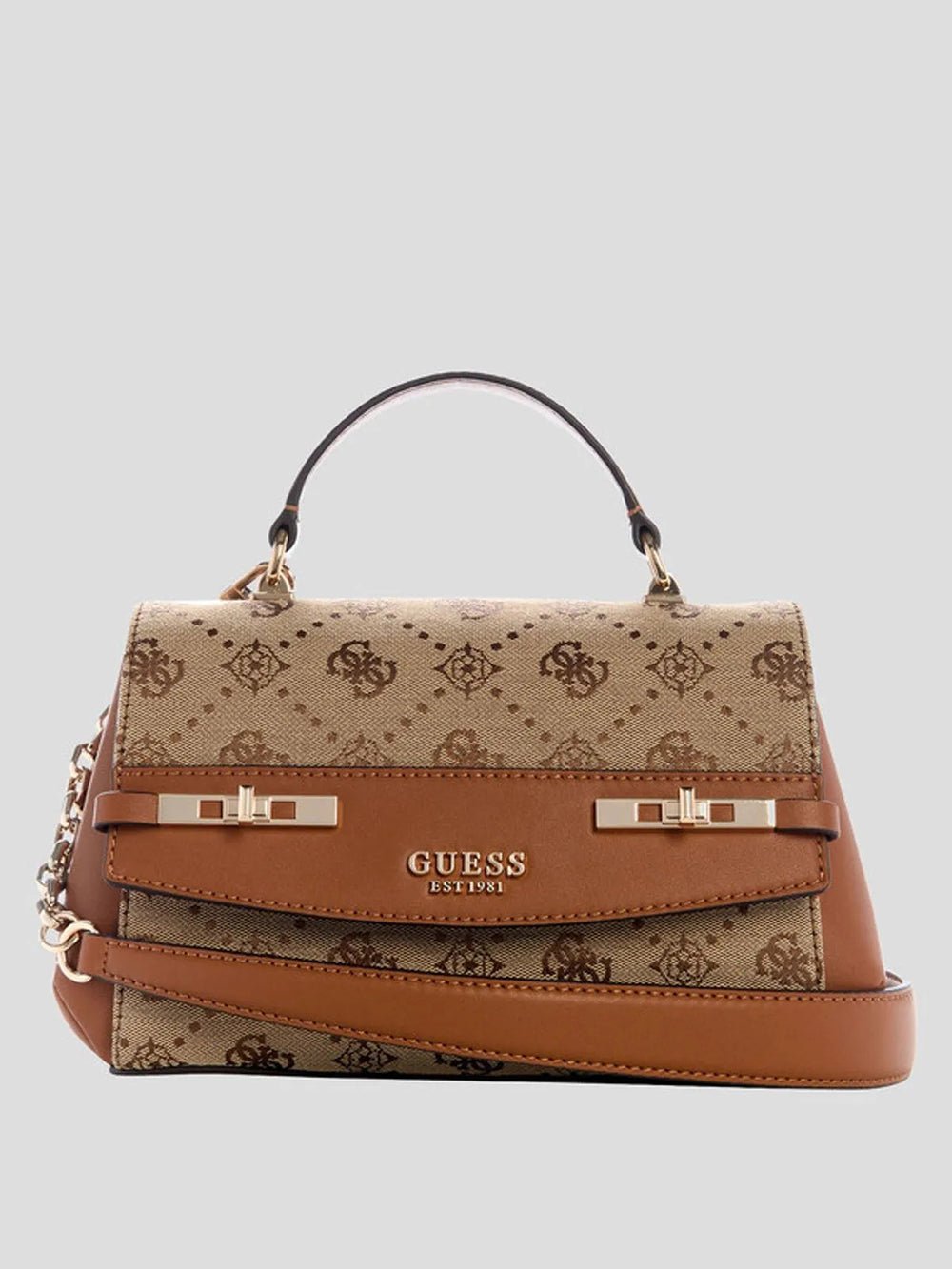 תיק Guess Melinda Logo Top Handle Flap נשים