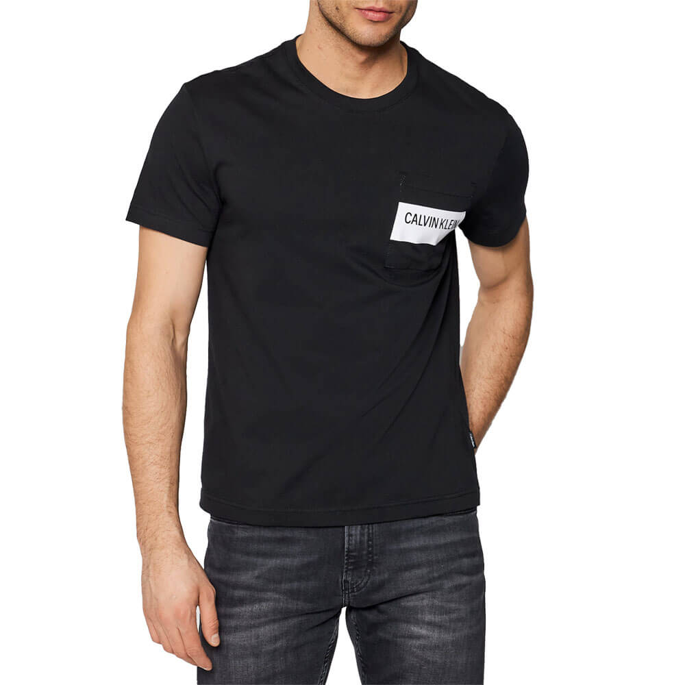 טישרט קלווין קליין Bold Stripe Pocket T-Shirt לגבר