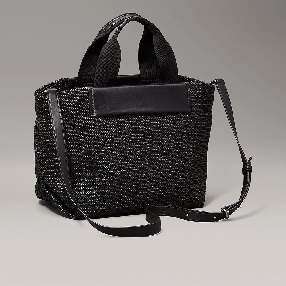 תיק קלווין קליין Small Raffia Tote נשים