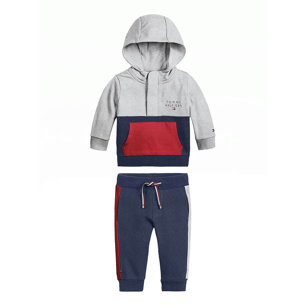 סט טומי הילפיגר Baby Colorblock Logo Set יוניסקס
