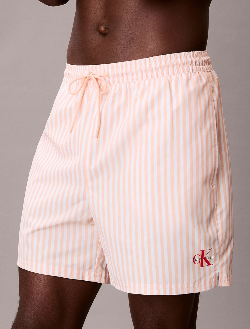 מכנס בגד ים קלווין קליין Medium Drawstring Swim Shorts - CK Monogram גברים