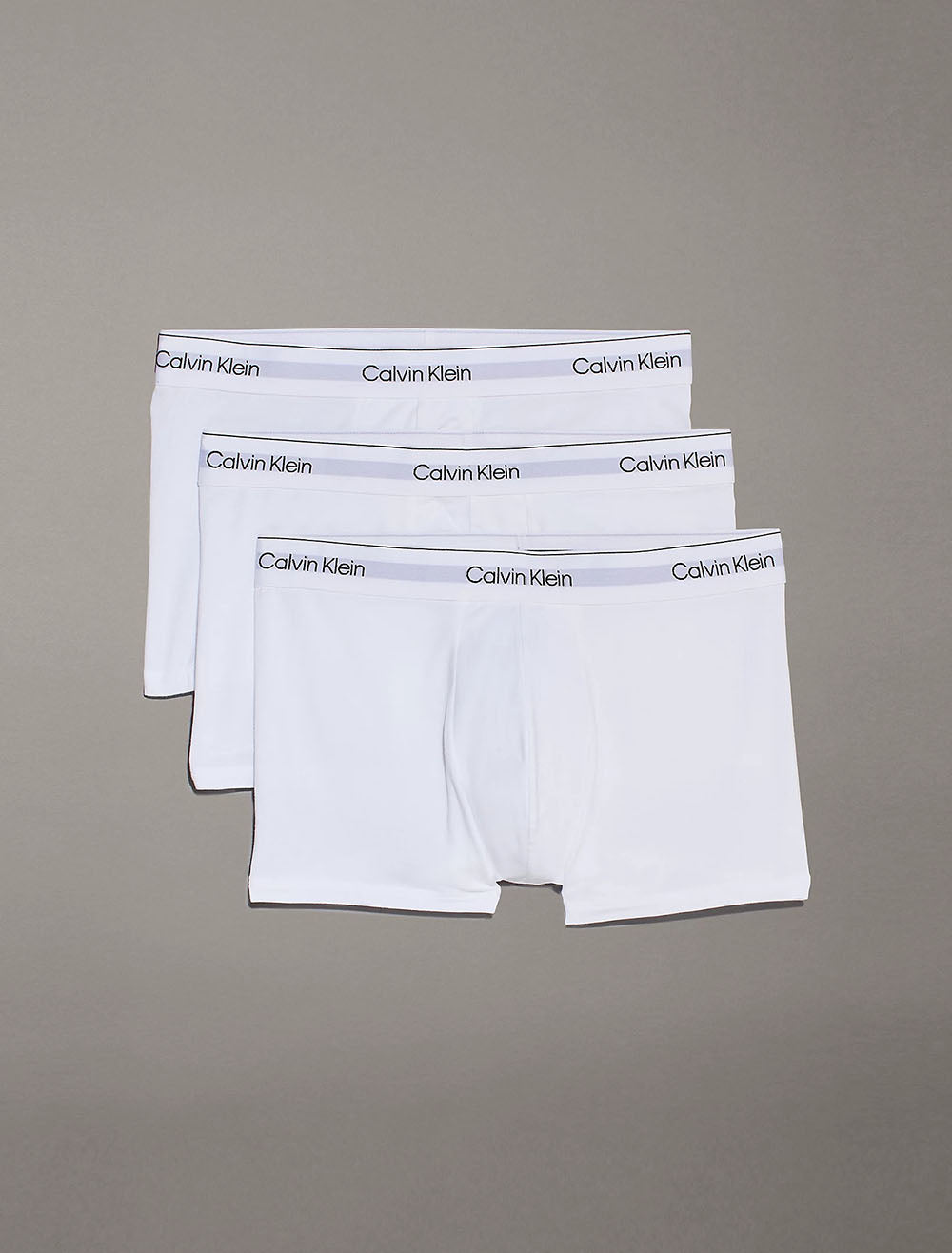 מארז שלשיית בוקסרים קלווין קליין 3 Pack Trunks - Icon Cotton Stretch גברים