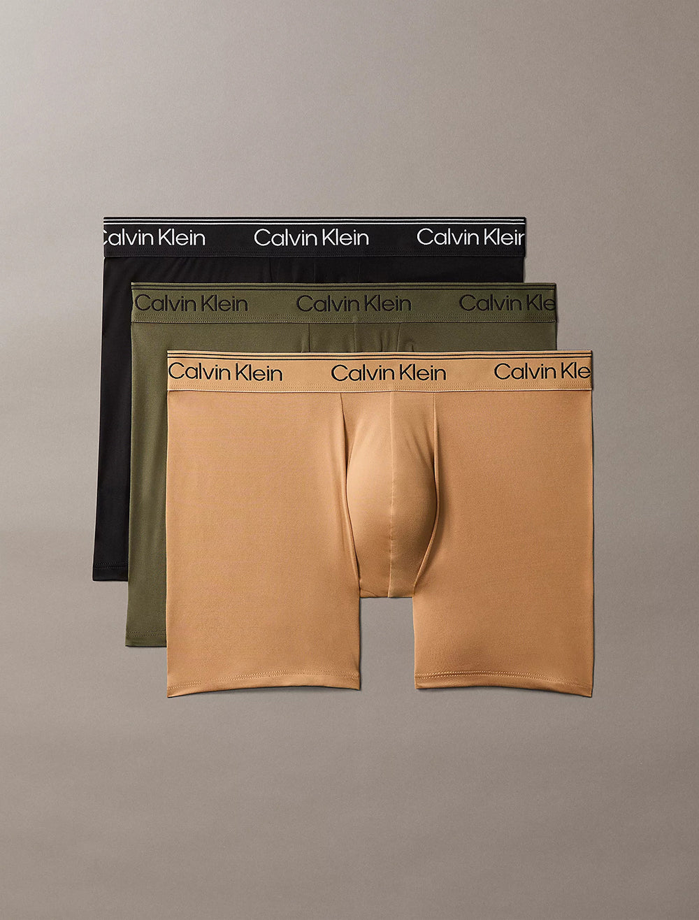 מארז שלשיית תחתוני קלווין קליין 3 Pack Boxer Briefs - Microfibre Stretch גברים