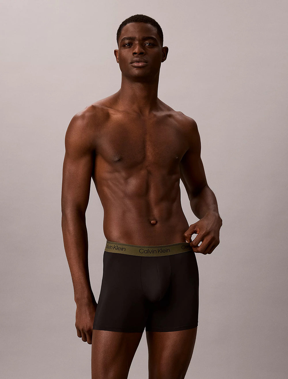 תחתוני קלווין קליין 3 Pack Boxer Briefs - Microfibre Stretch גברים