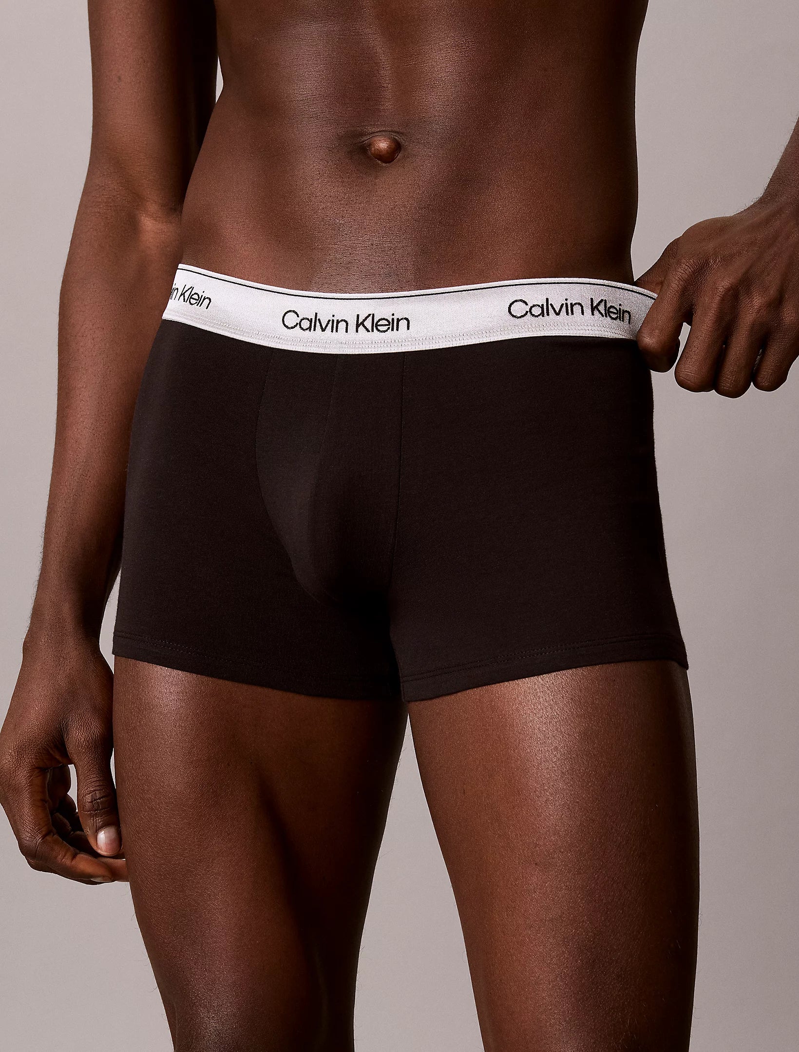 מארז שלישיית תחתוני קלווין קליין 3 Pack Trunks - Icon Cotton Stretch גברים